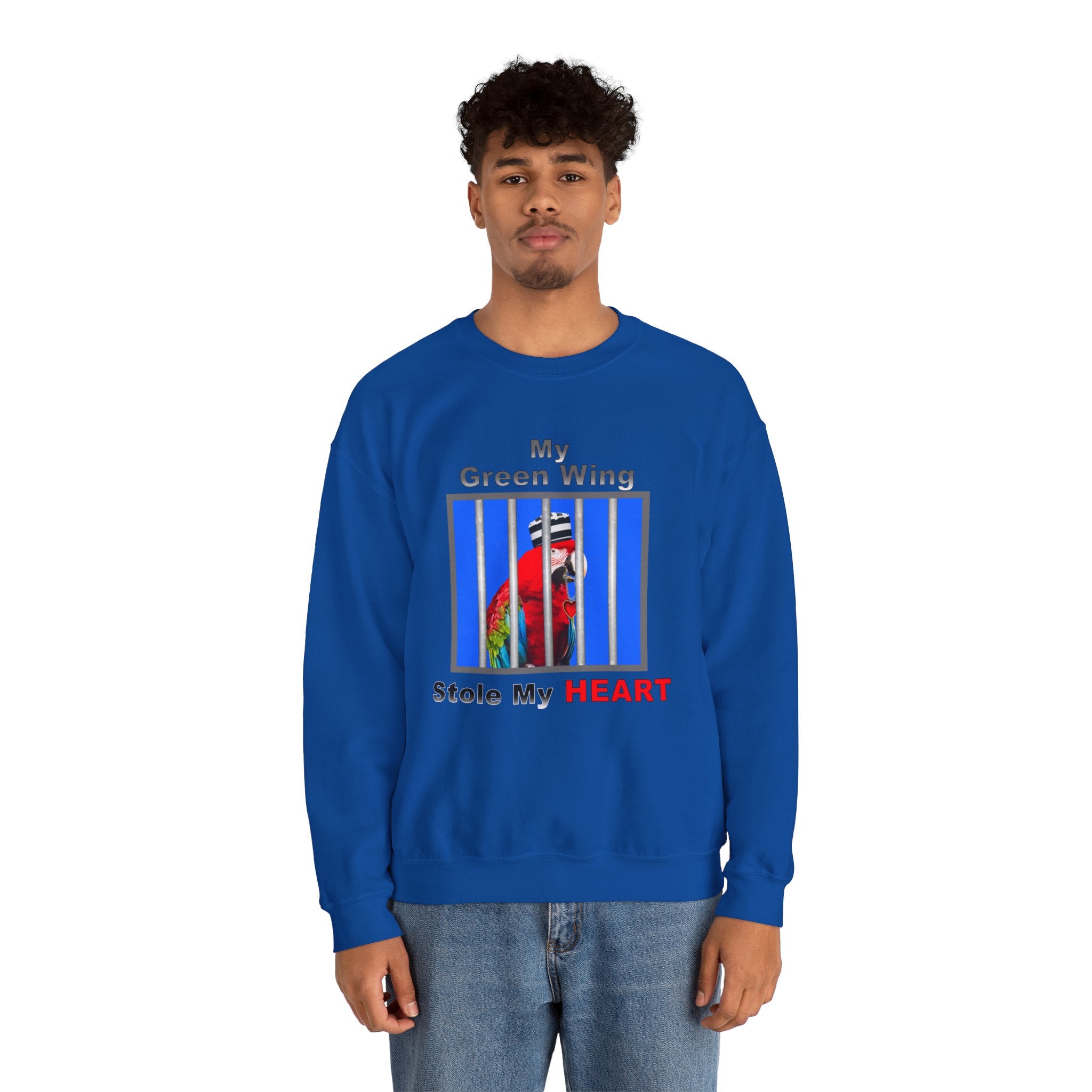 My Green Winged Stole My Heart Sweatshirt