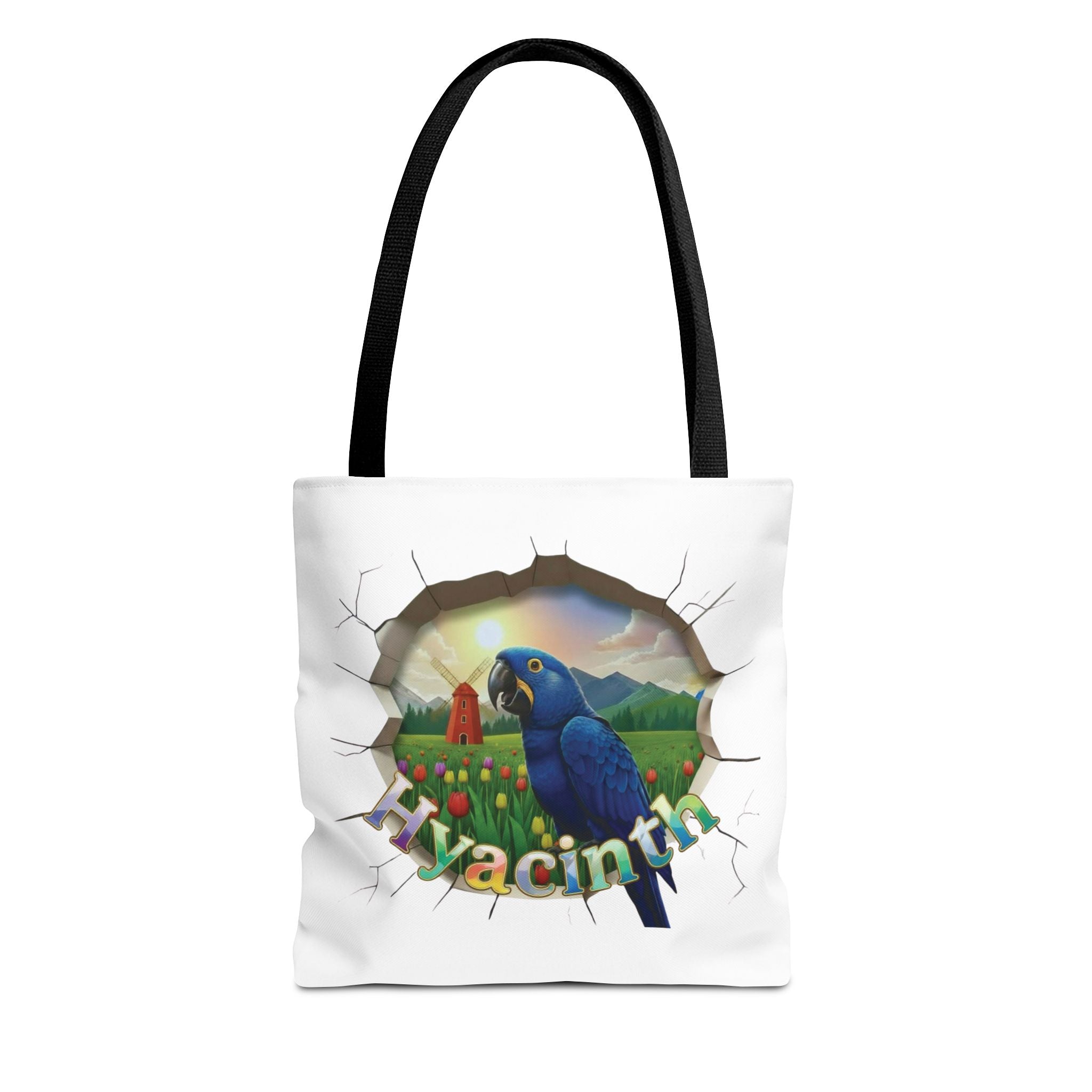 Parrot Shopping Tote Black Headed Caique Canvas Tote Bag Parrot