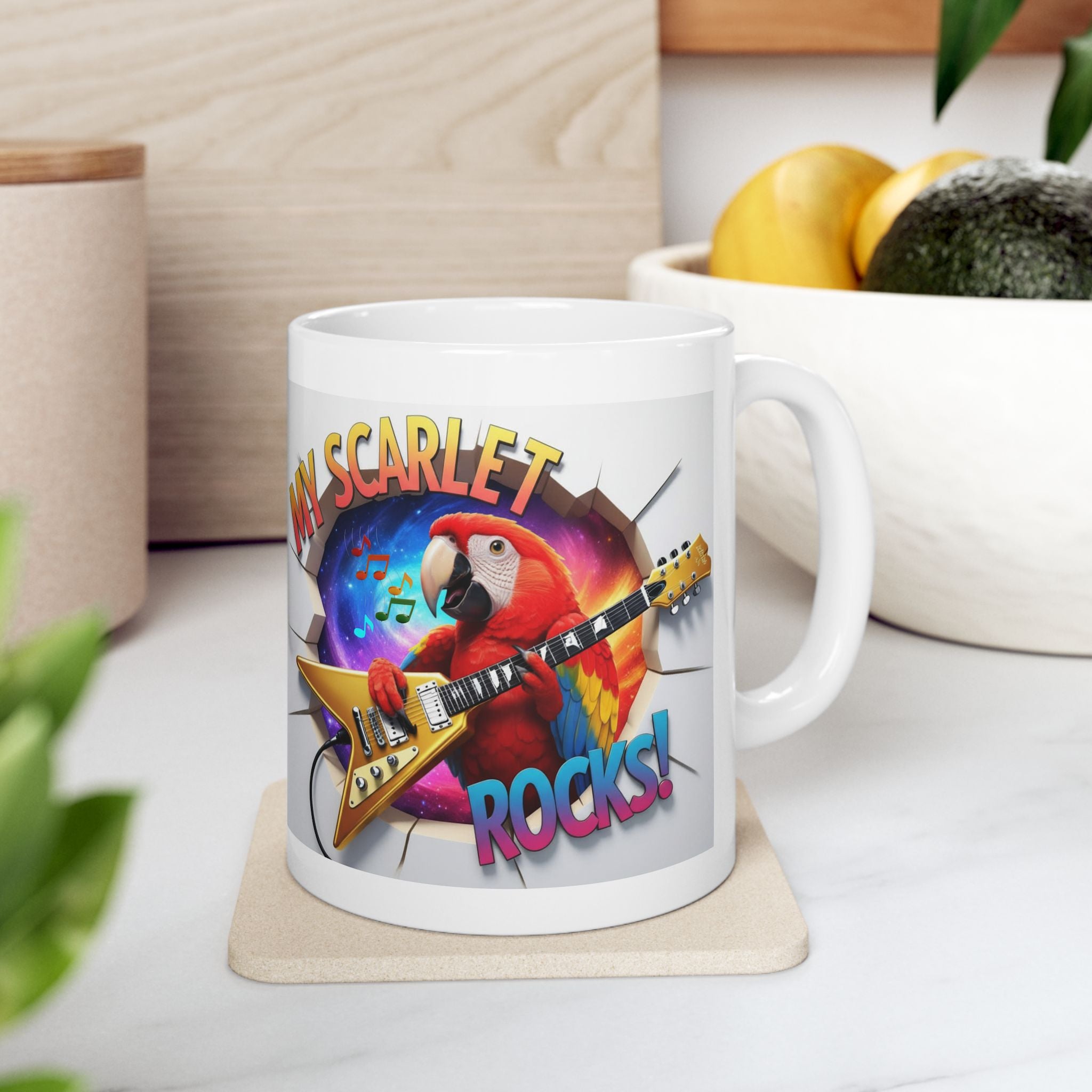 My Scarlet Rocks Guitar Mug