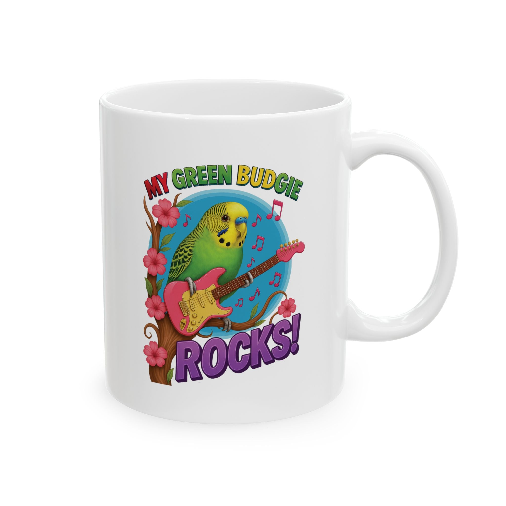My Green Budgie Rocks Mug