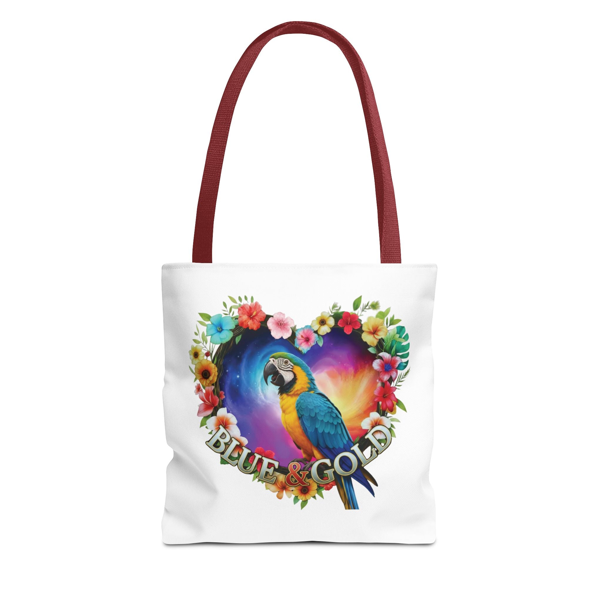 Blue & Golden Heart Tote Bag