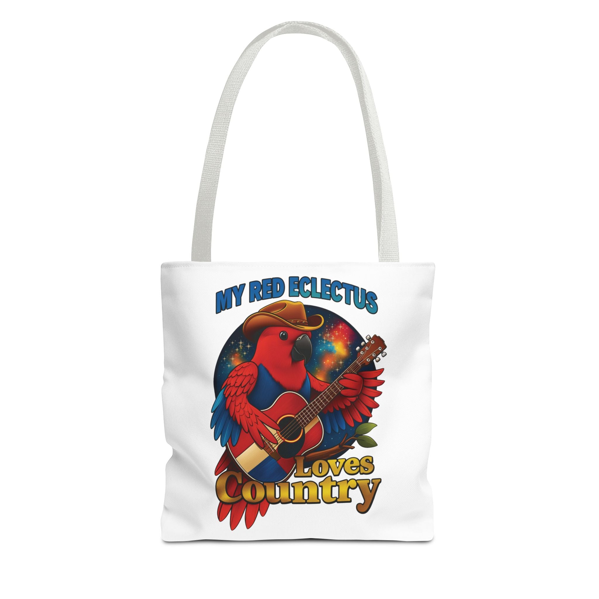 Red Eclectus Tote Bag