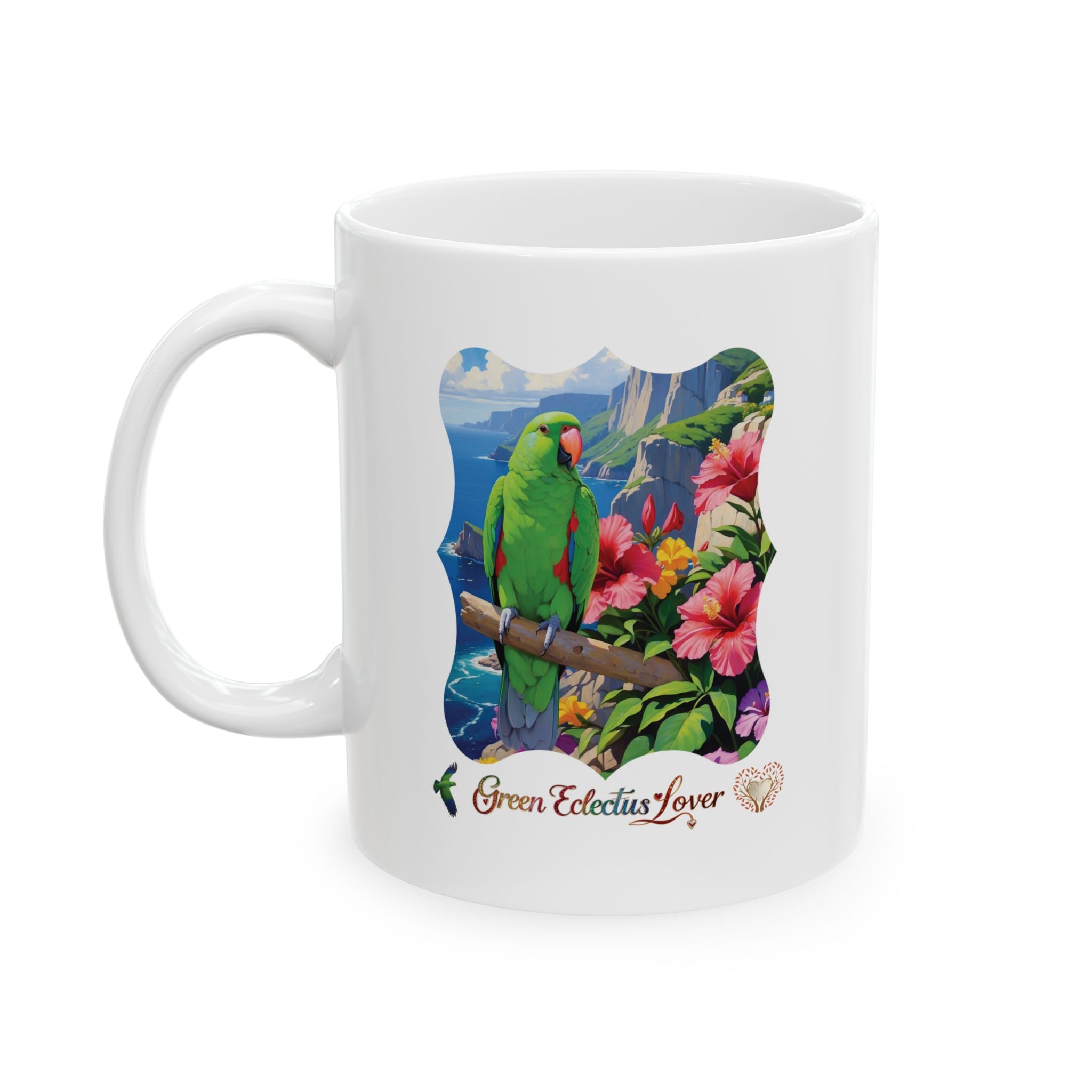 Green Eclectus Mug
