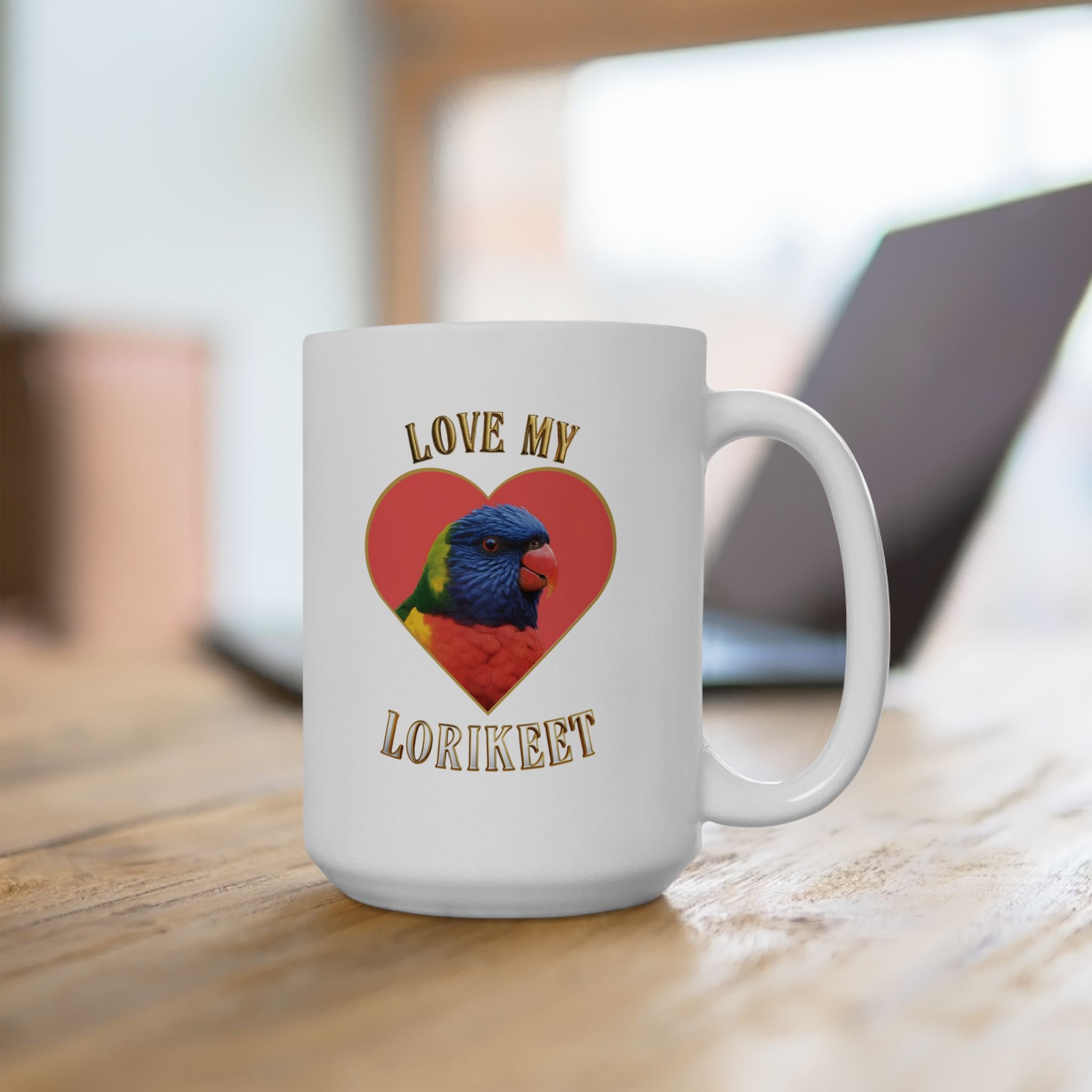 Love My Lorikeet Heart Mug
