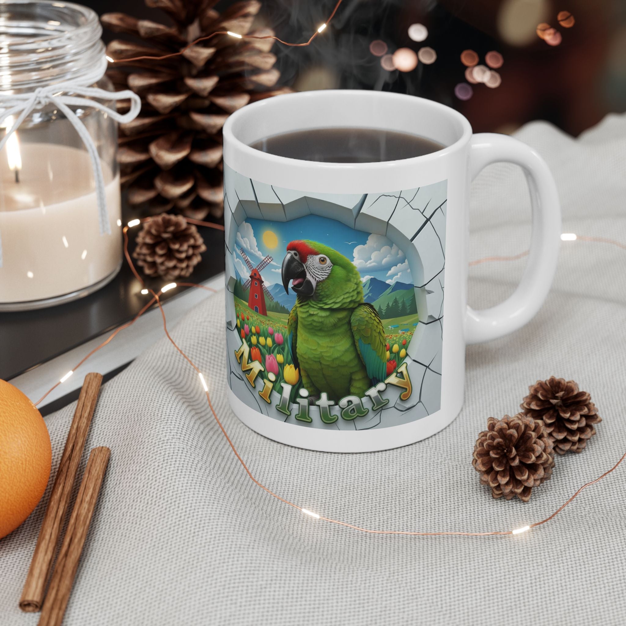 Military Meadow Scenic Mug