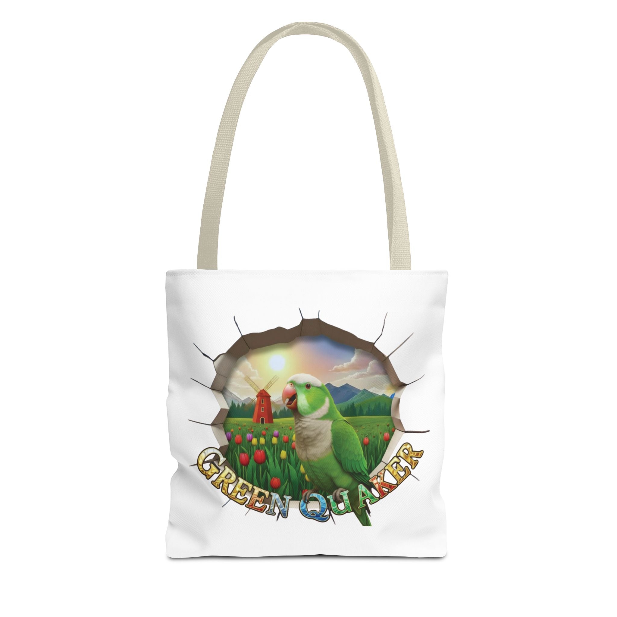 Green Quaker Floral Tote Bag