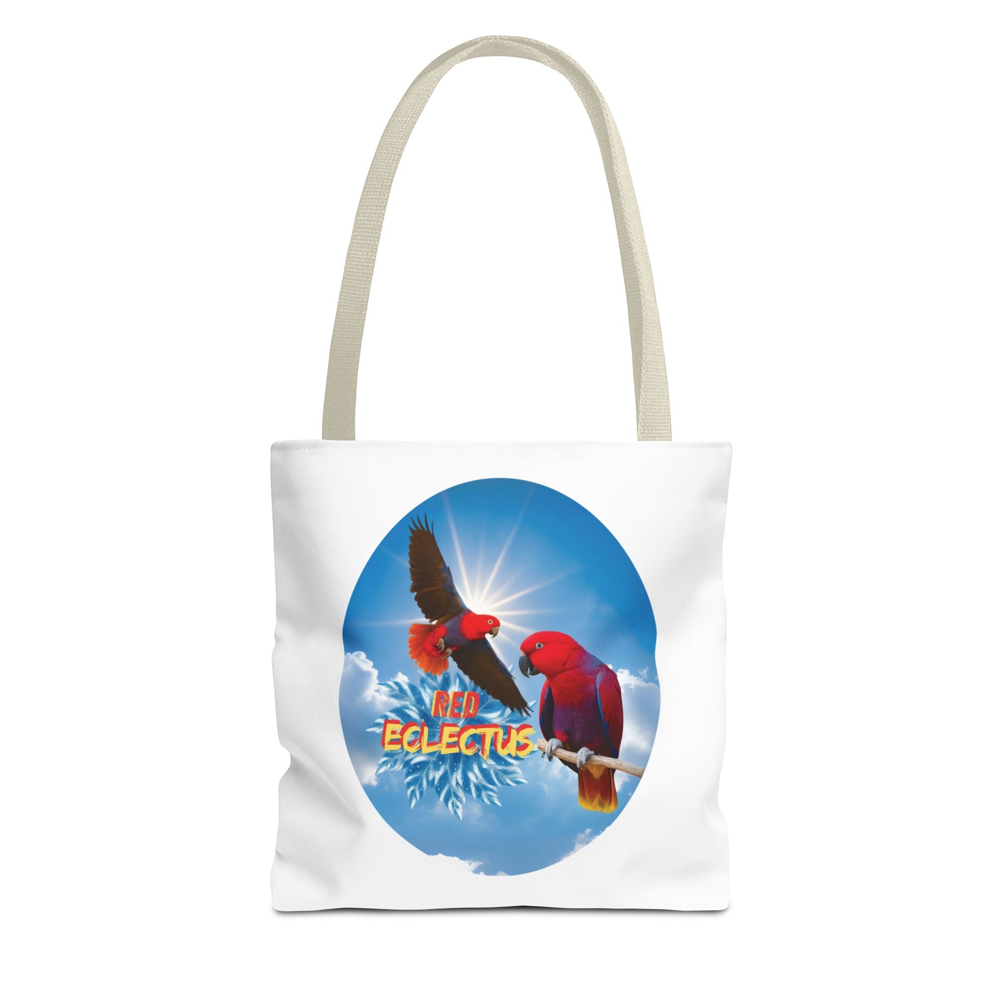 Red Eclectus Parrot Tote Bag