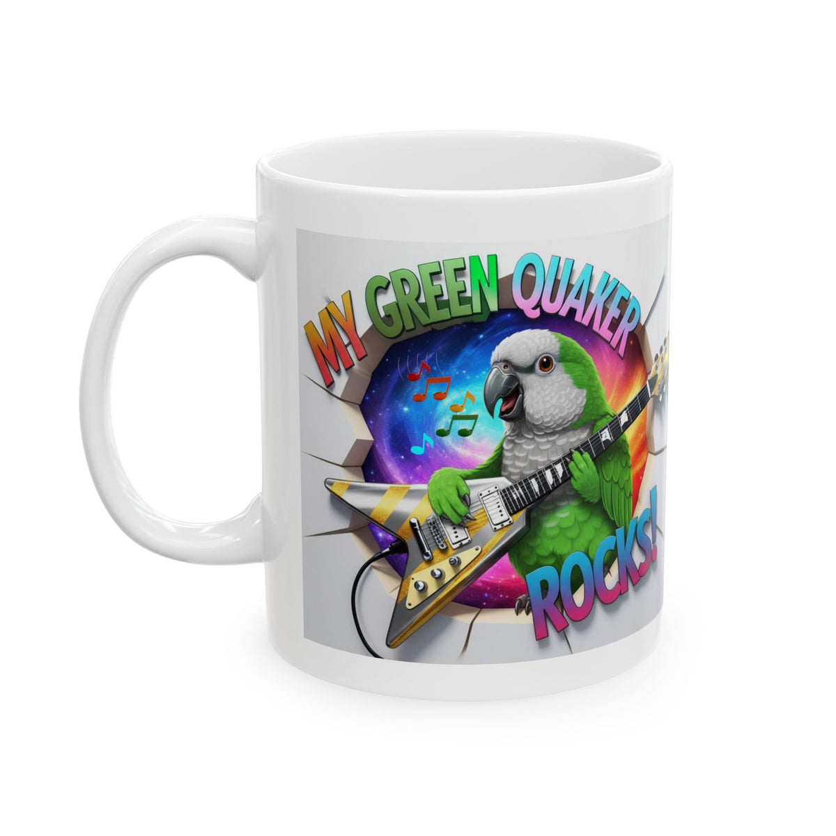 My Green Quaker Rocks Mug