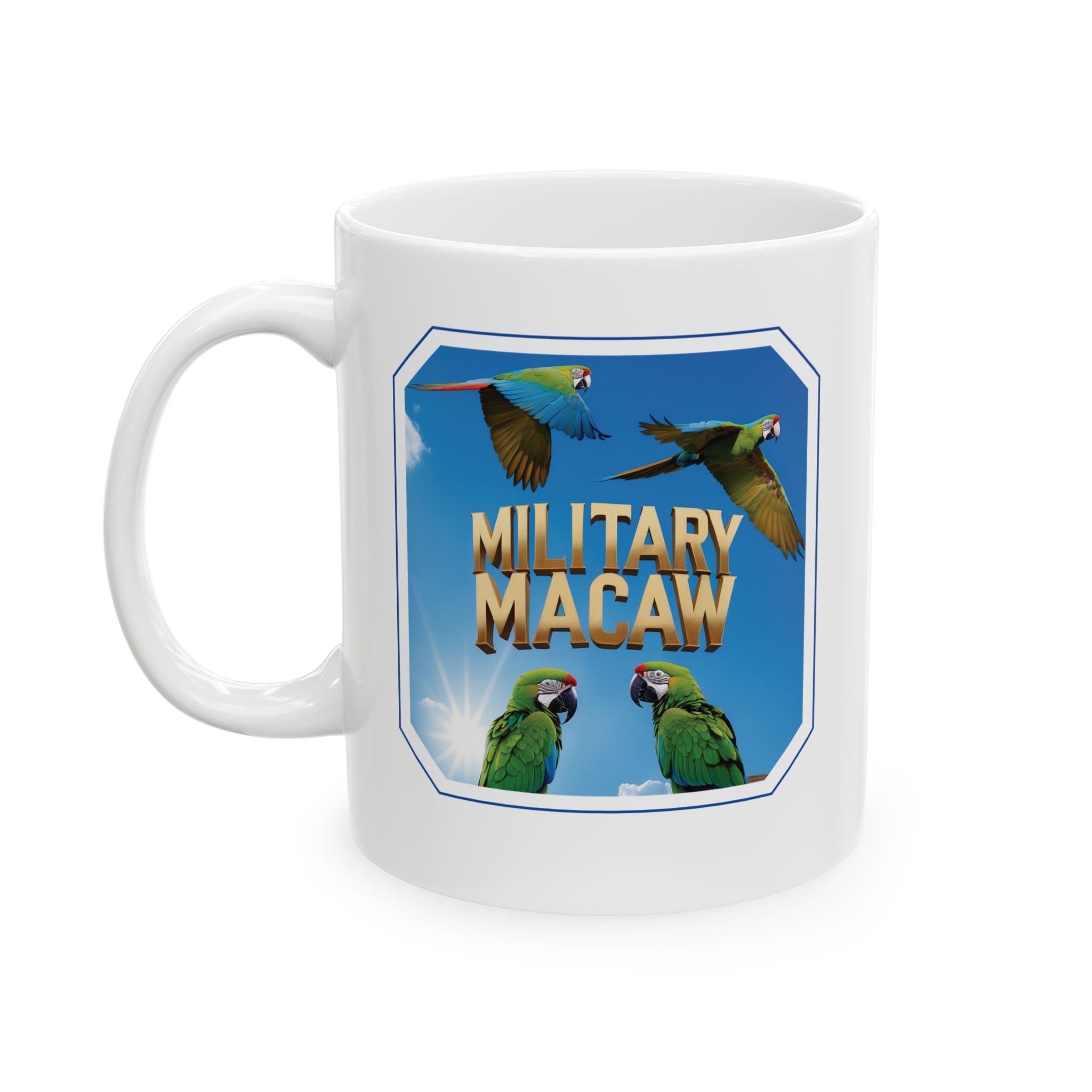 Flying Military Macaw Mug