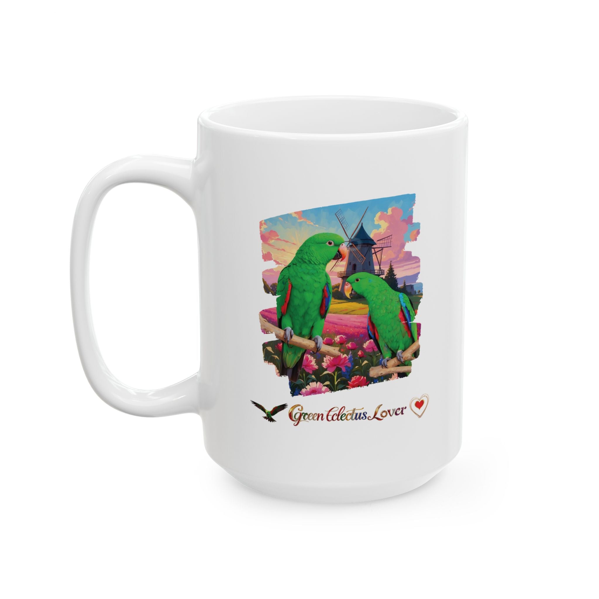 Green Eclectus Mug