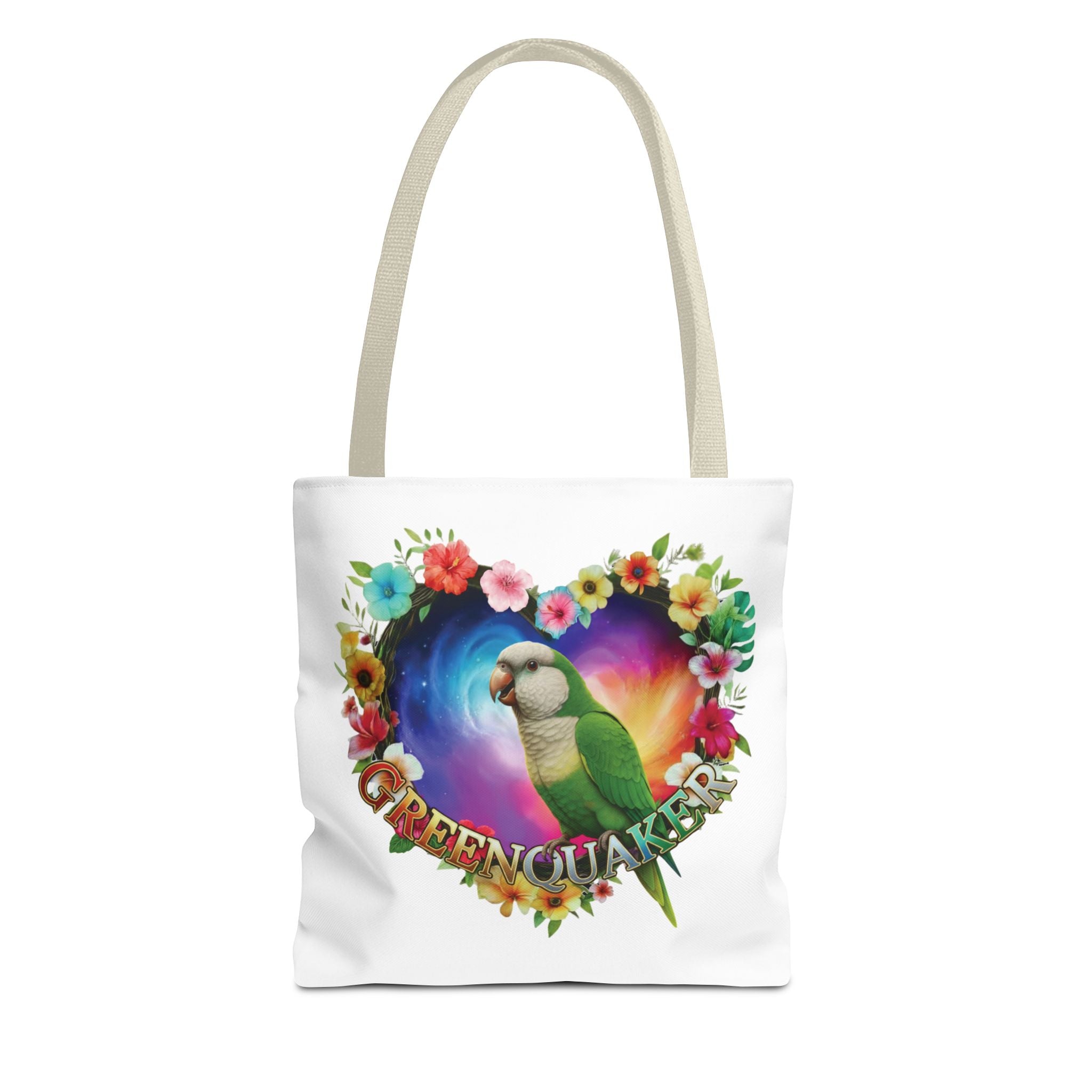 Colorful Green Quaker Tote Bag