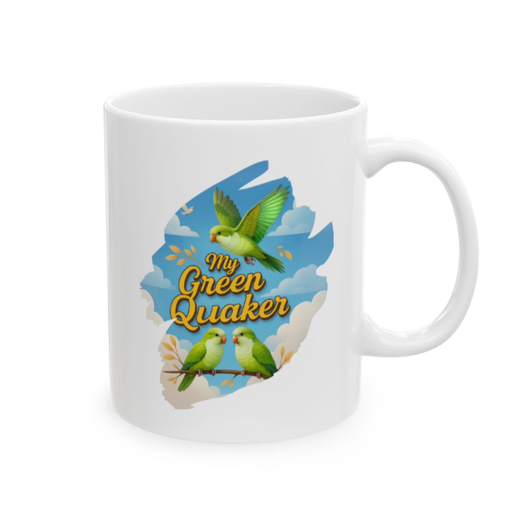 My Green Quaker Flying Mug