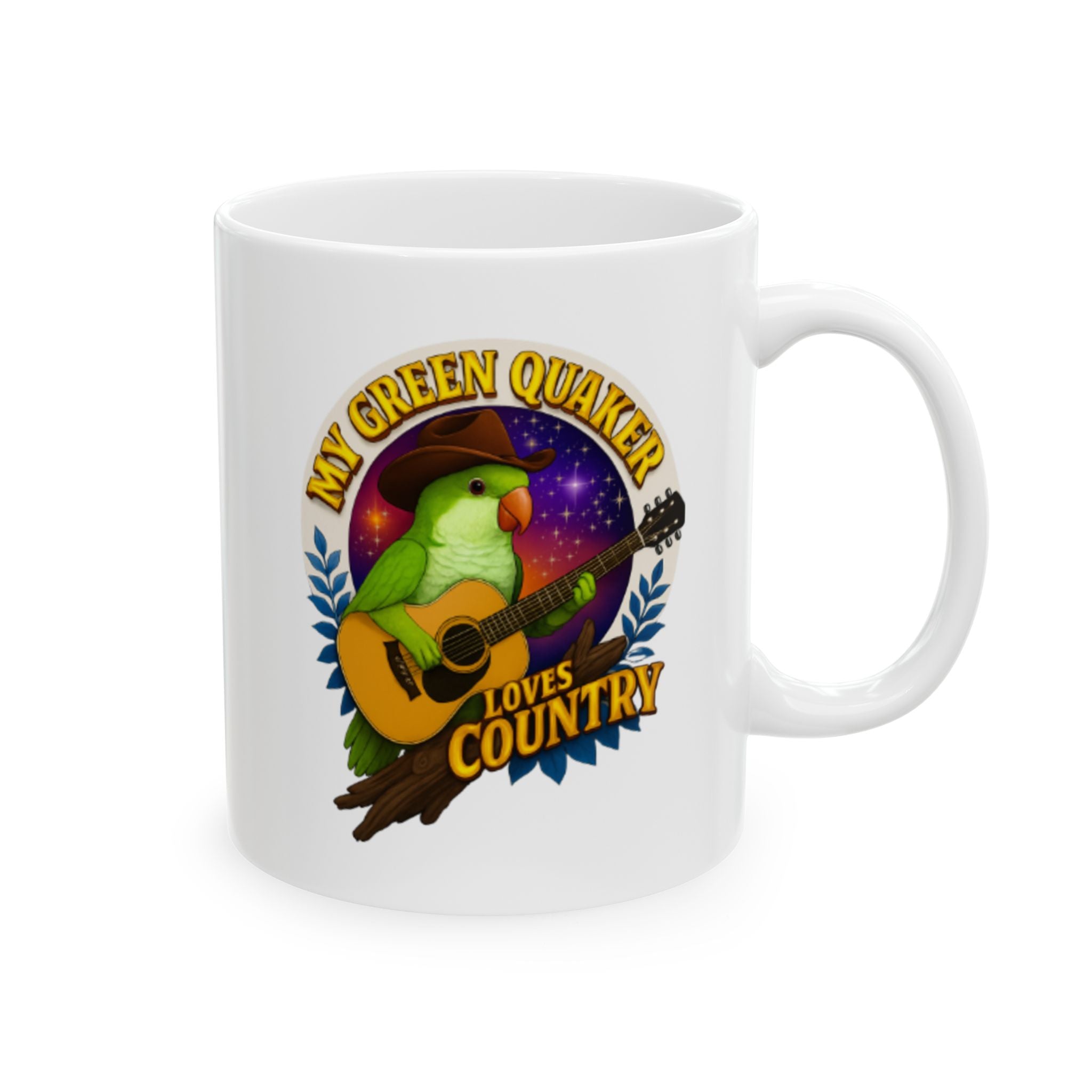 Green Quaker Loves Country Mug