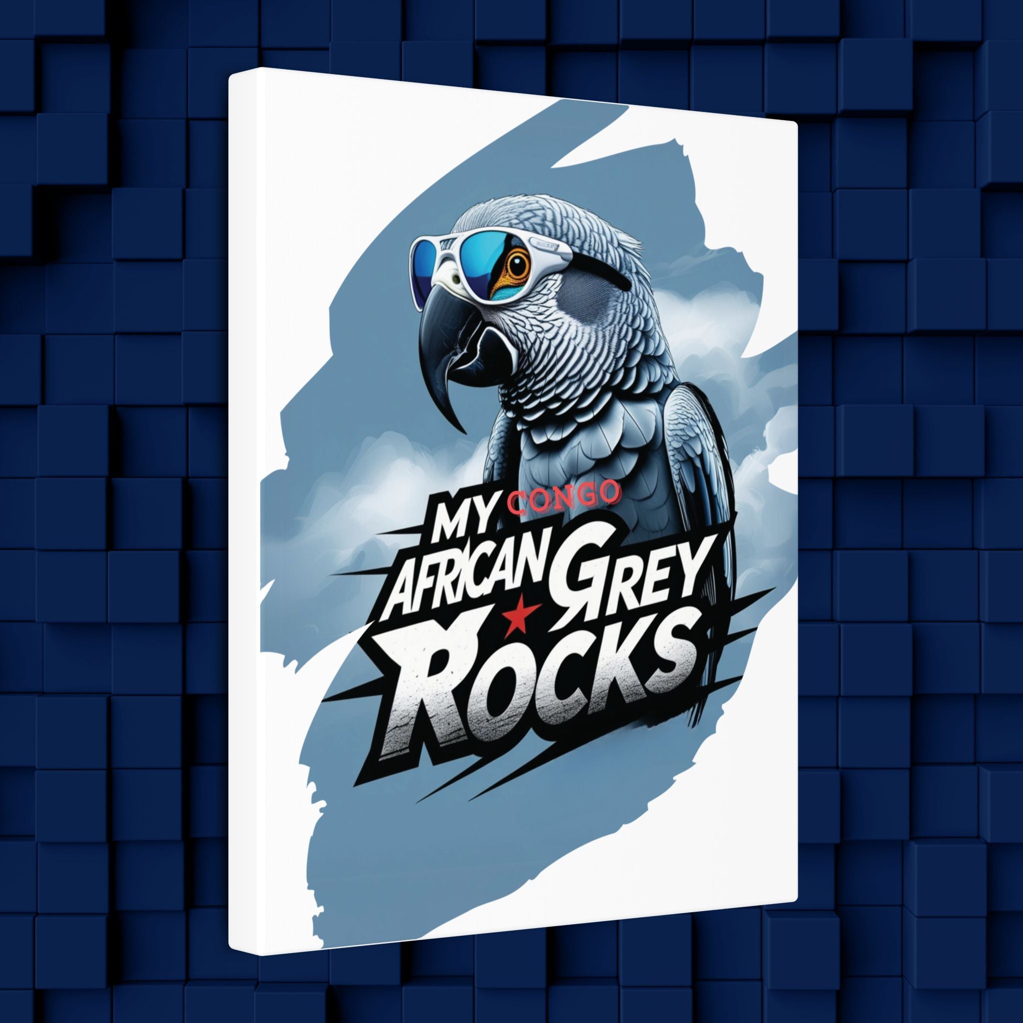 African Grey Congo Rocks Wall-Hanging