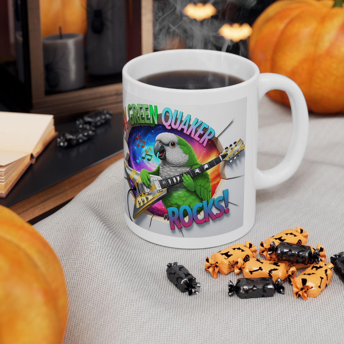 My Green Quaker Rocks Mug