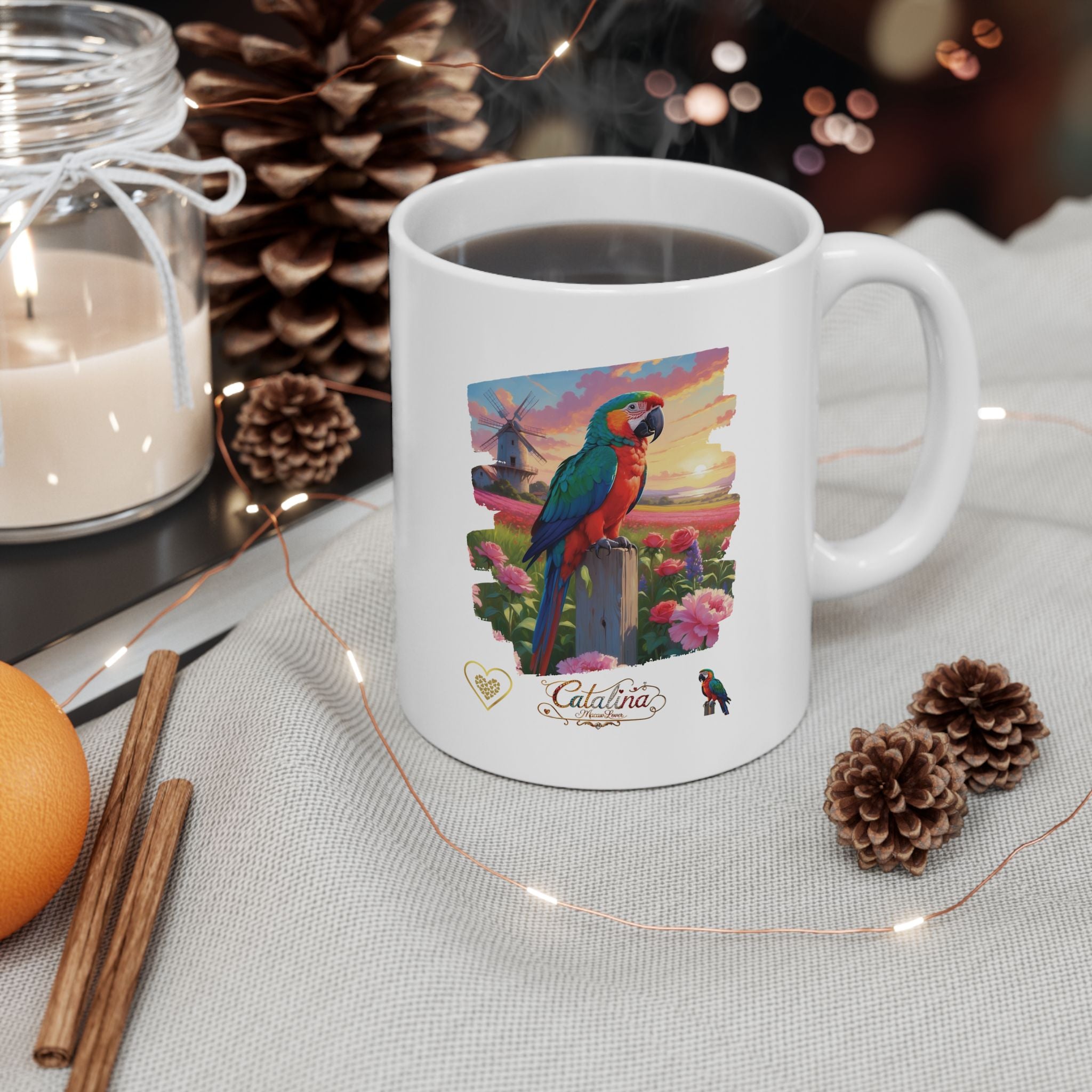 Catalina Macaw Lover Sunset Mug
