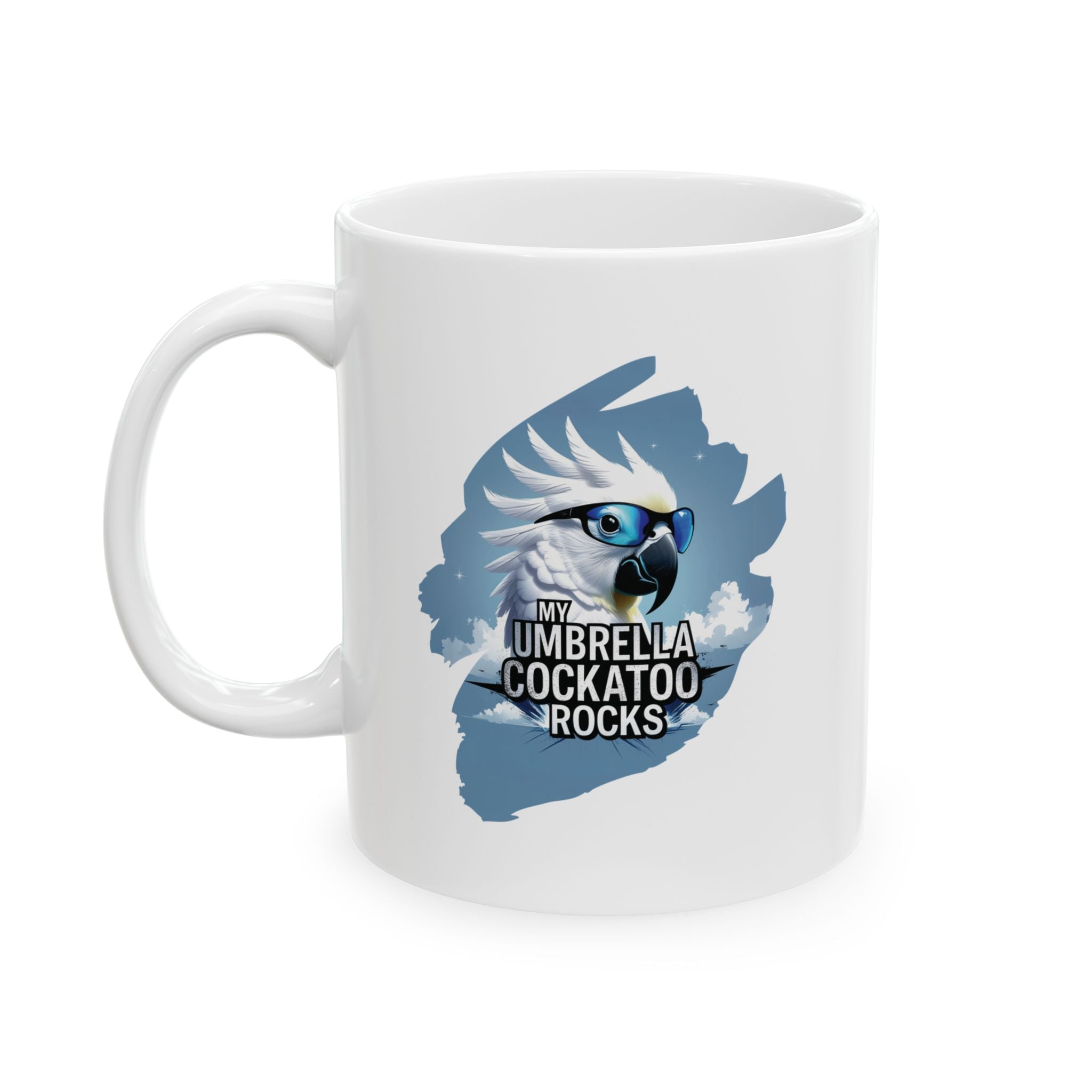 Umbrella Cockatoo Rocks Mug