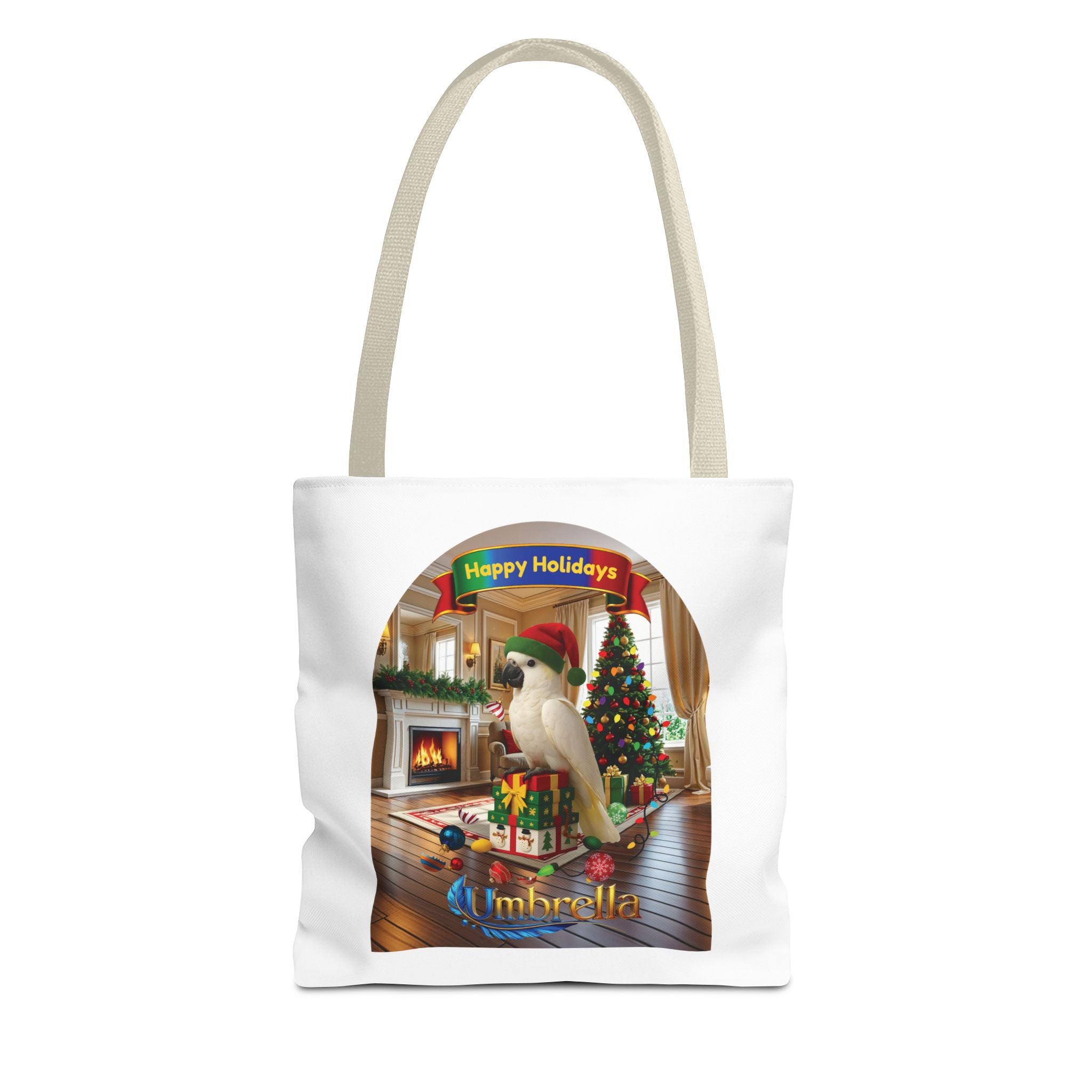 Happy Holidays Umbrella Tote Bag