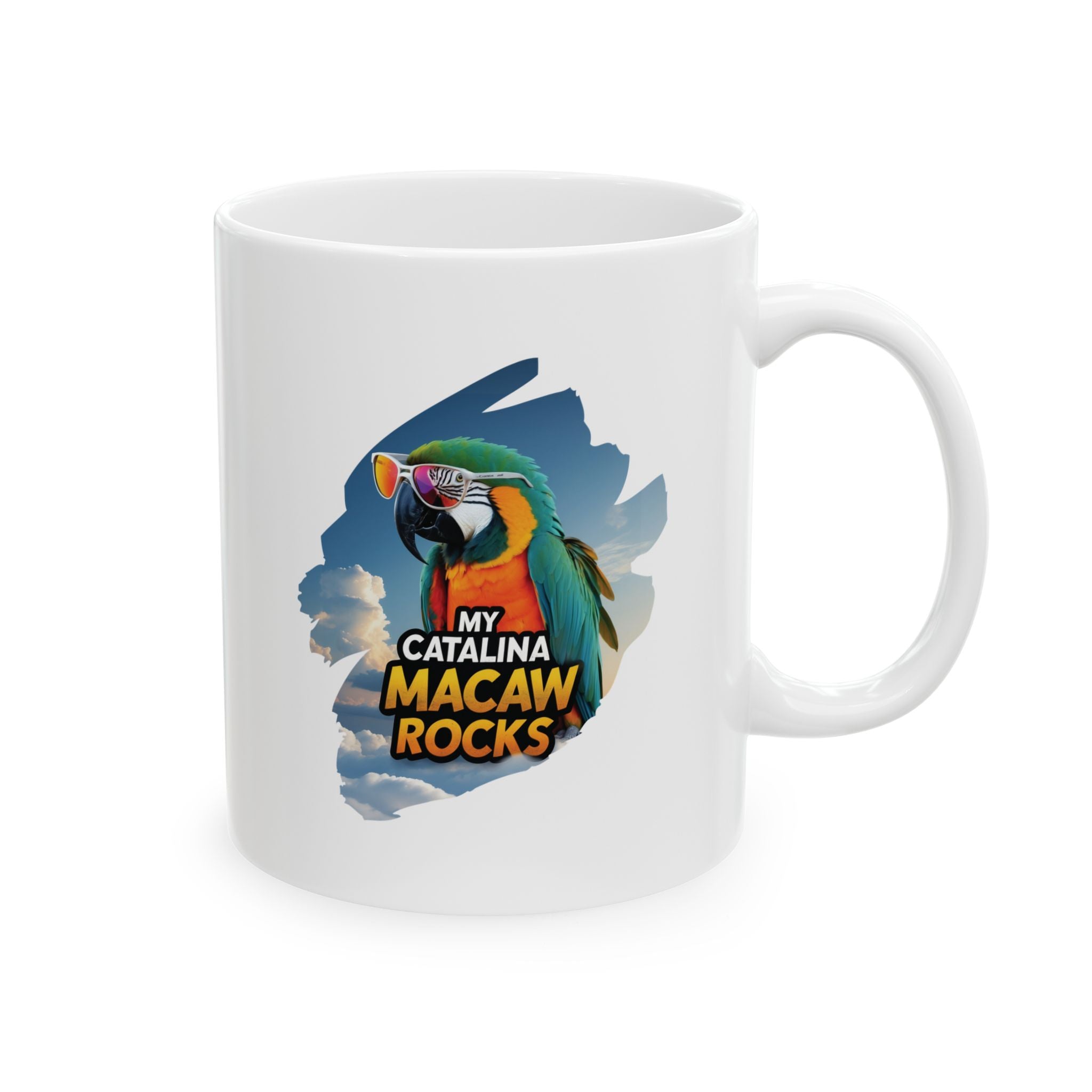 Catalina Macaw Rocks Mug