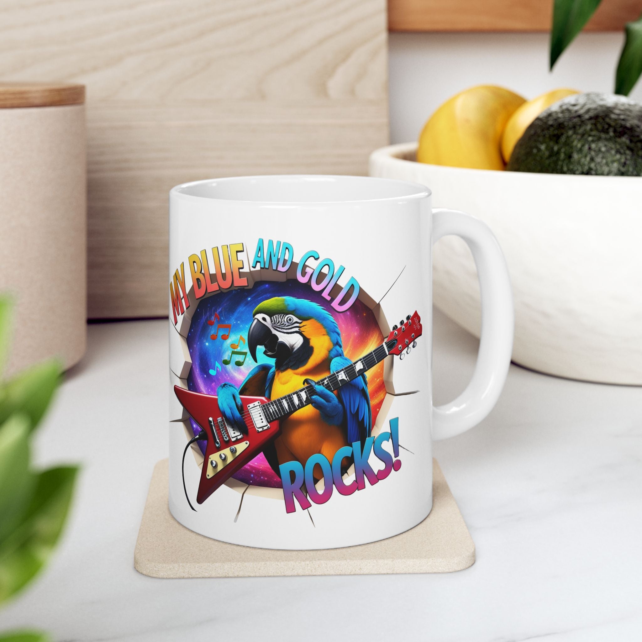 My Blue and Gold Macaw Rocks Mug