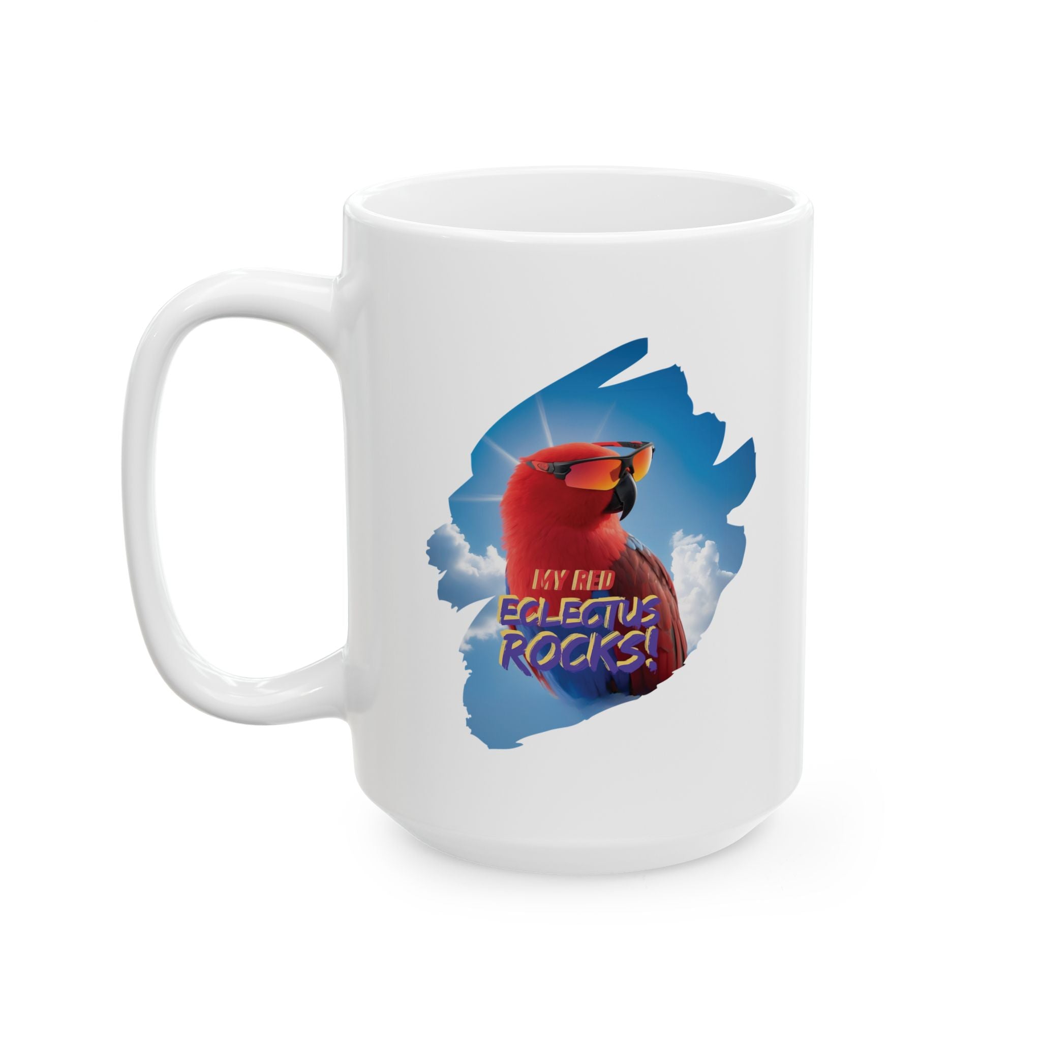 My Red Eclectus Rocks Sunglasses Mug