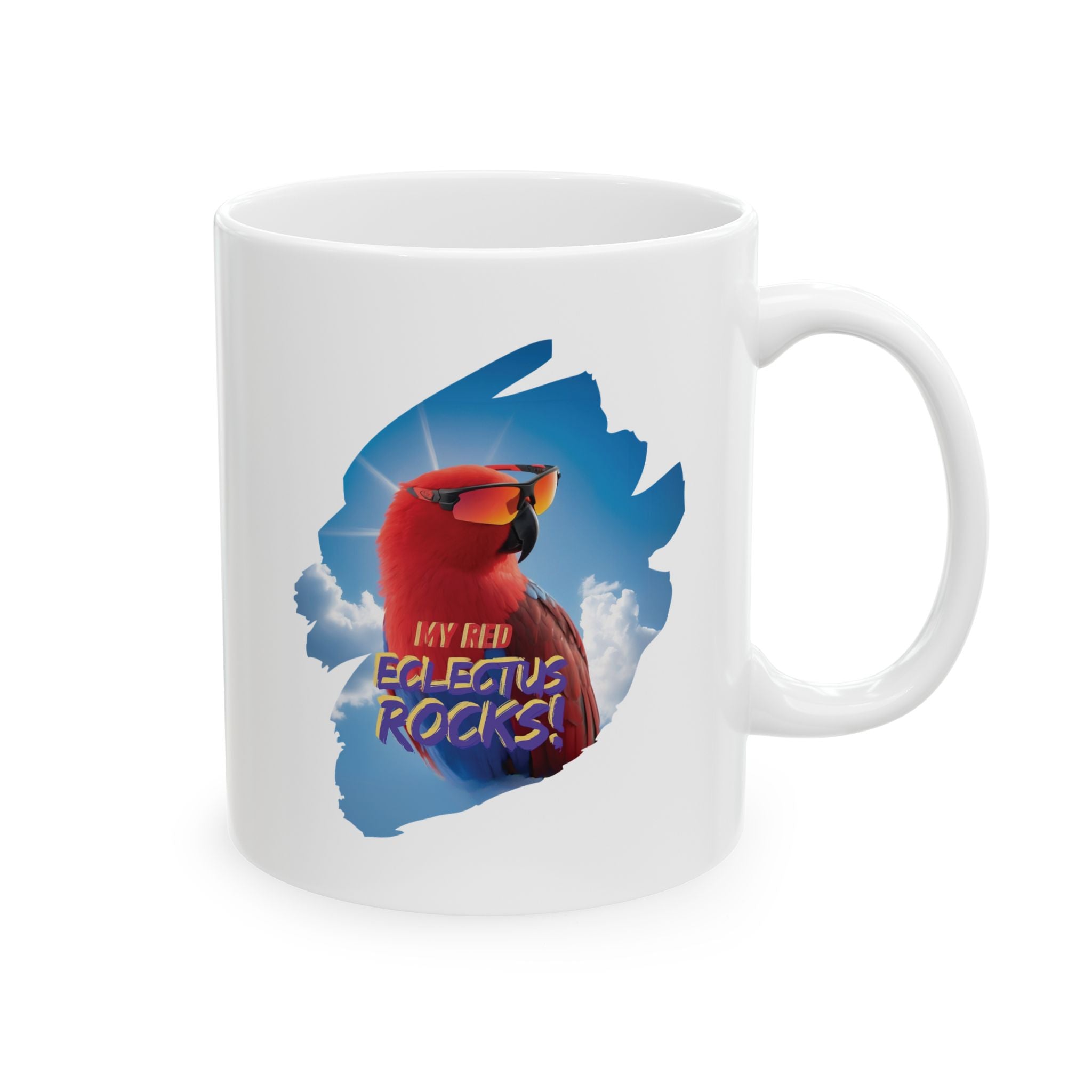 My Red Eclectus Rocks Sunglasses Mug