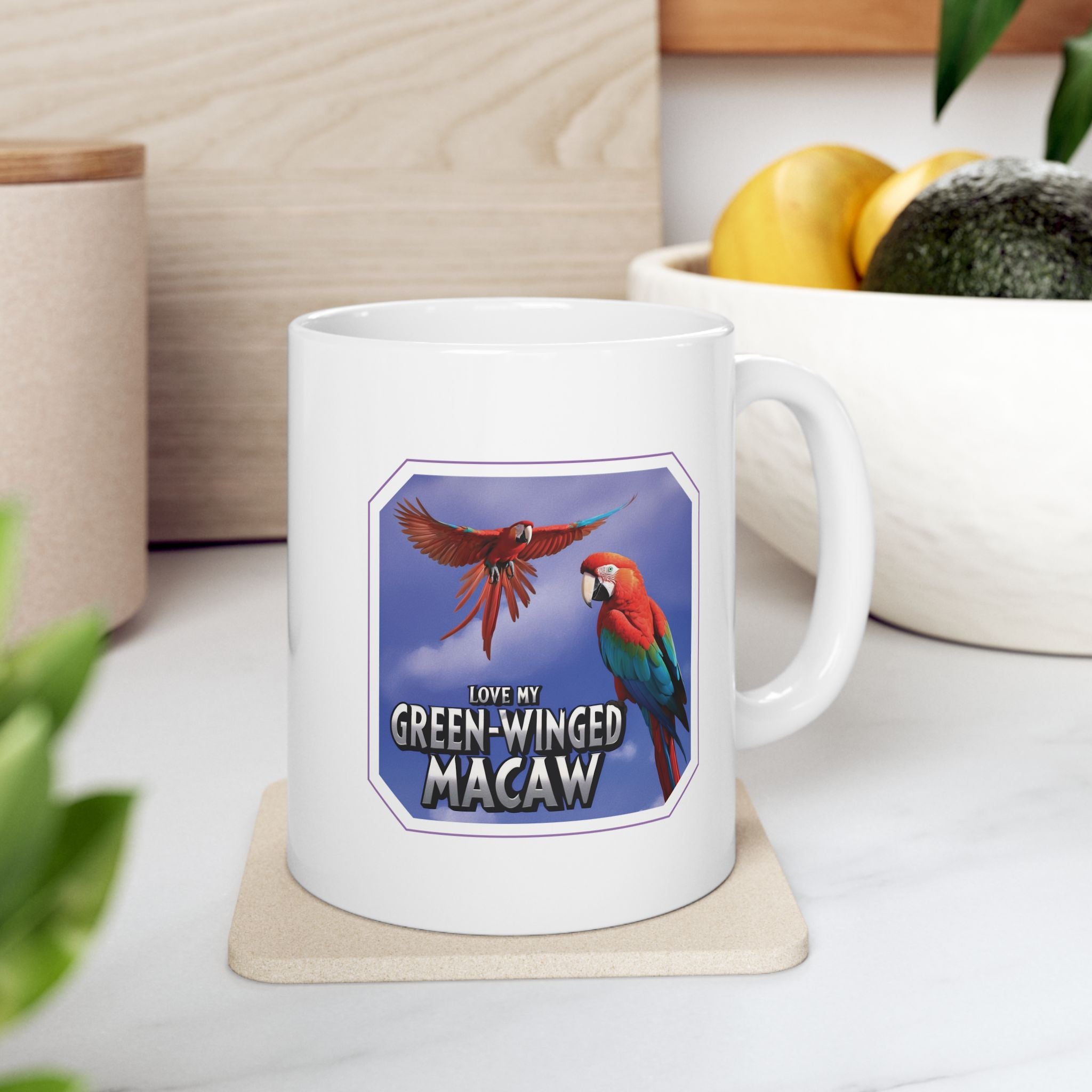 Love My Green-Winged Macaw Mug