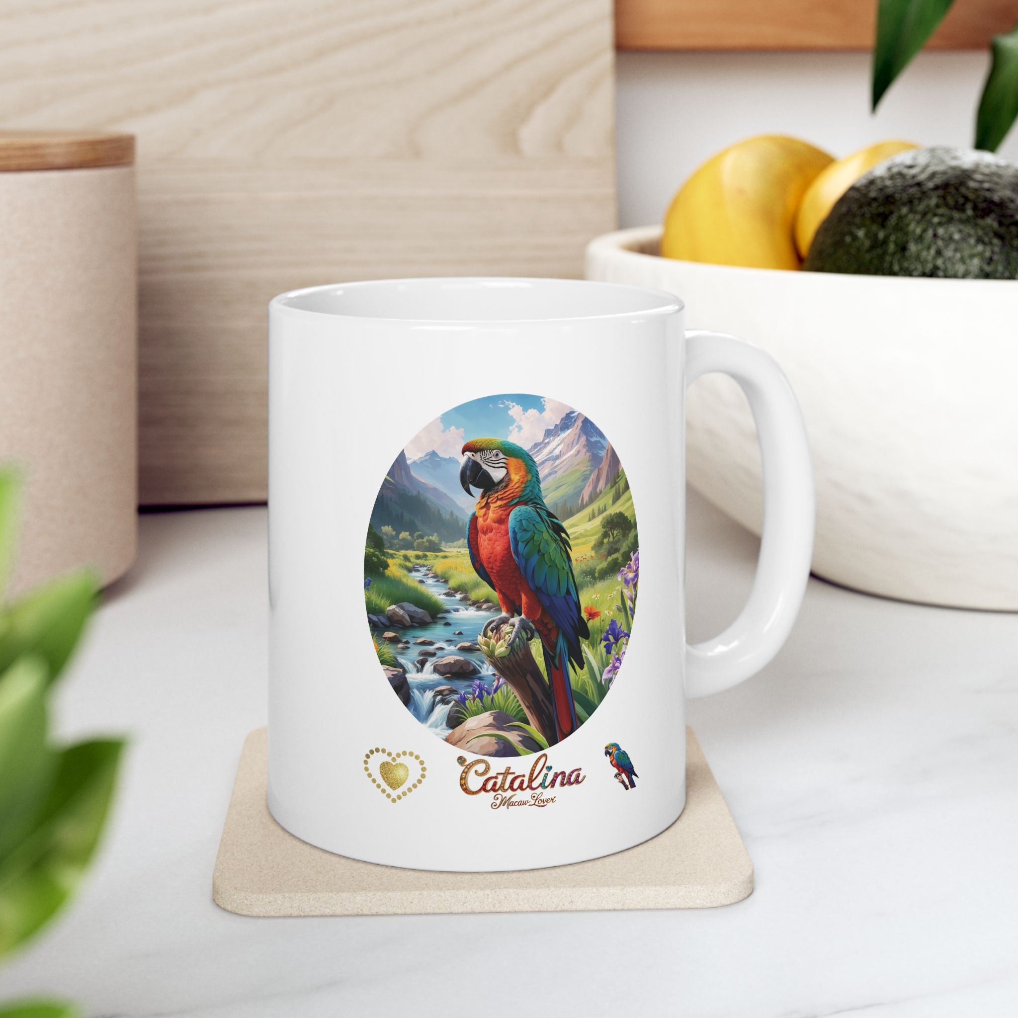 Mountain Catalina Macaw Lover Mug