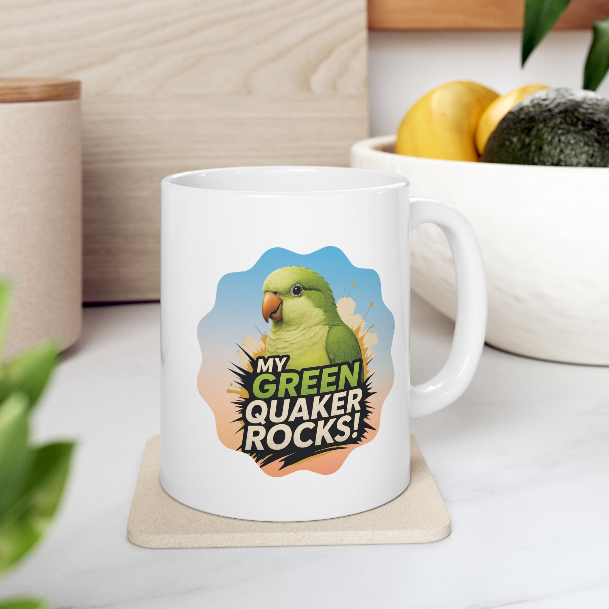 Green Quaker Rocks Mug