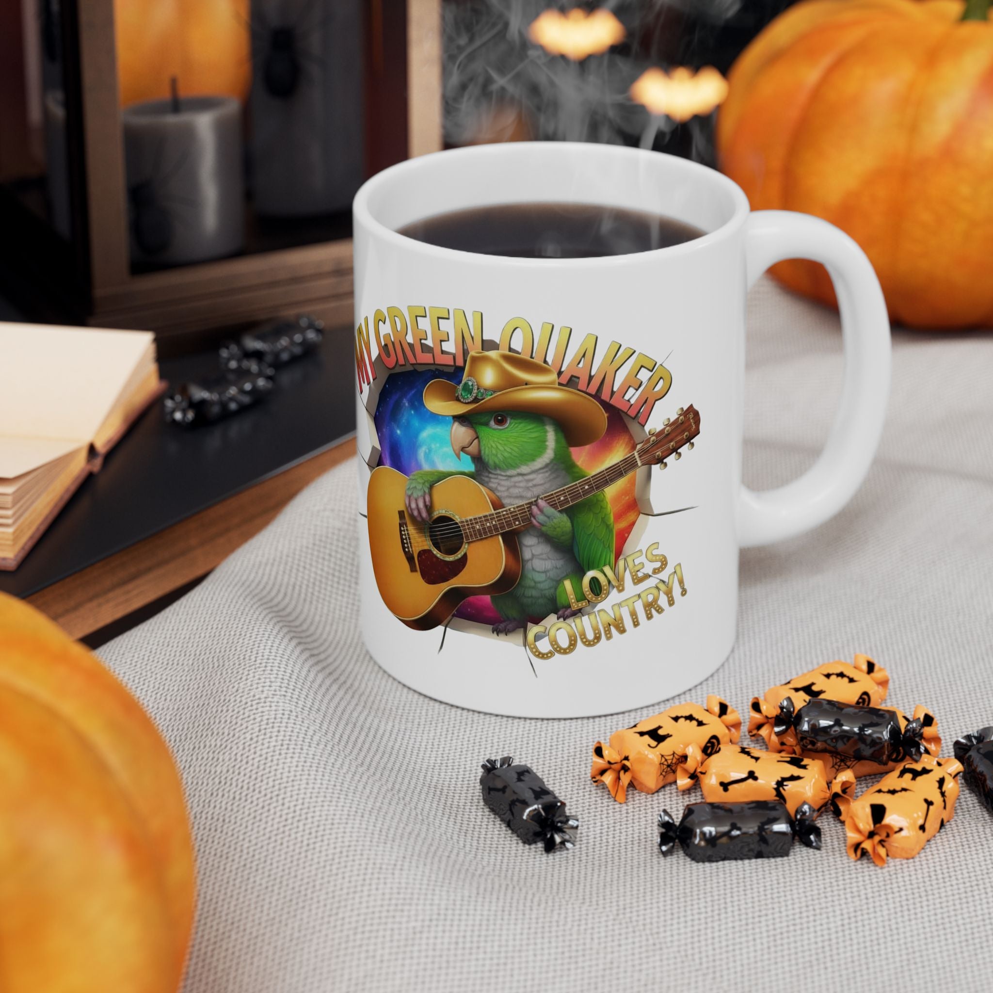 Green Quaker Loves Country Mug