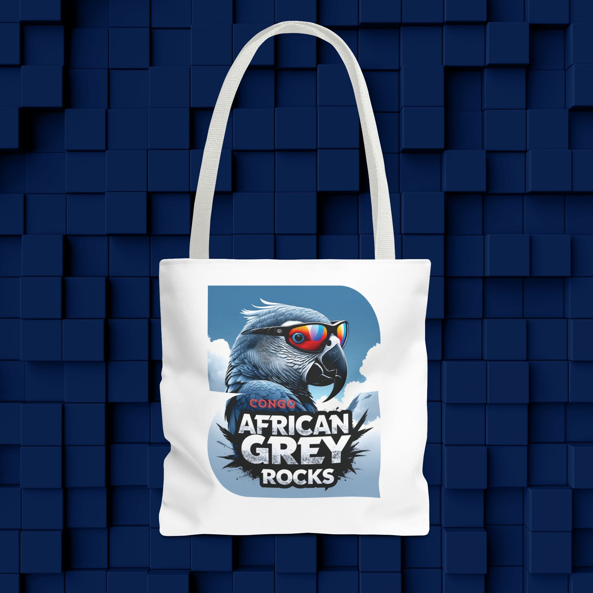 Tote Bag With African Grey Rocks Design