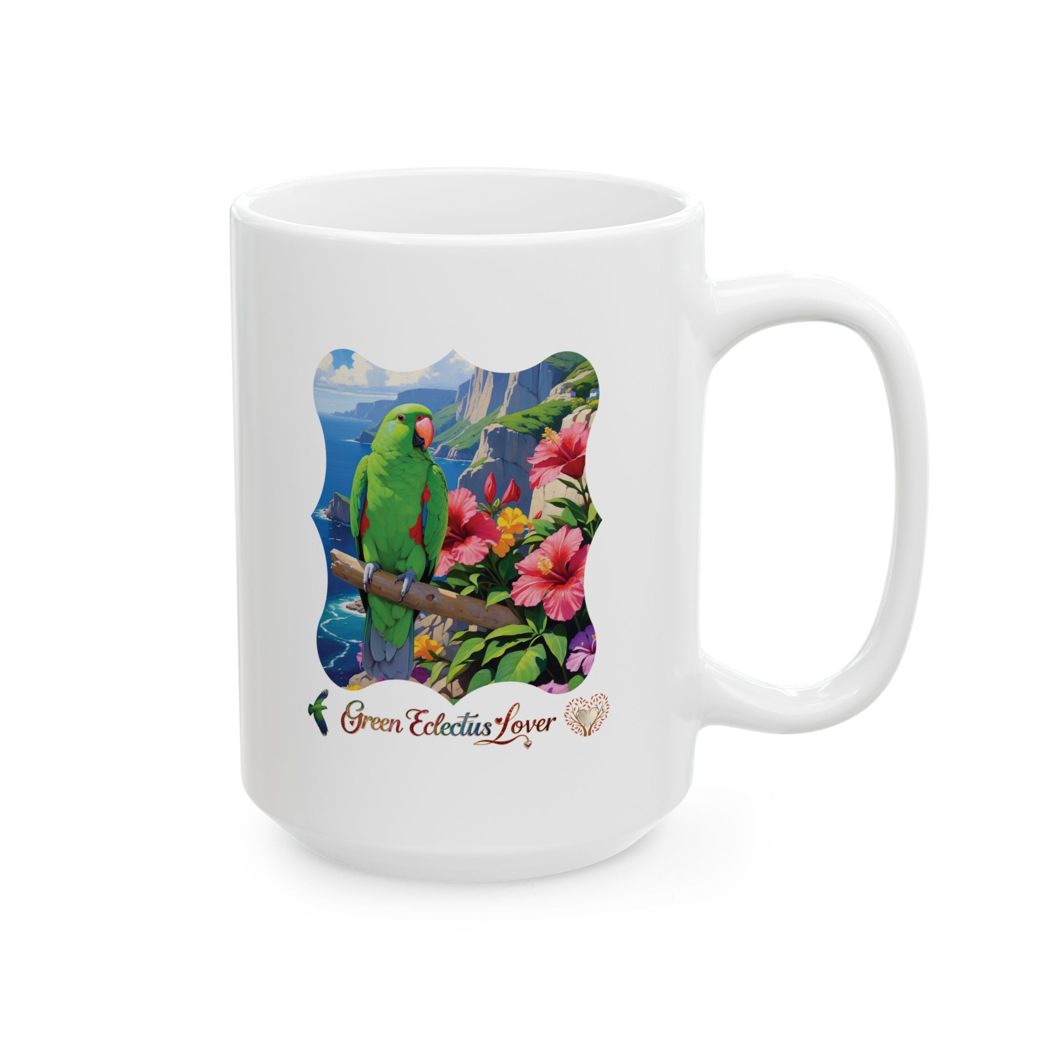Green Eclectus Mug