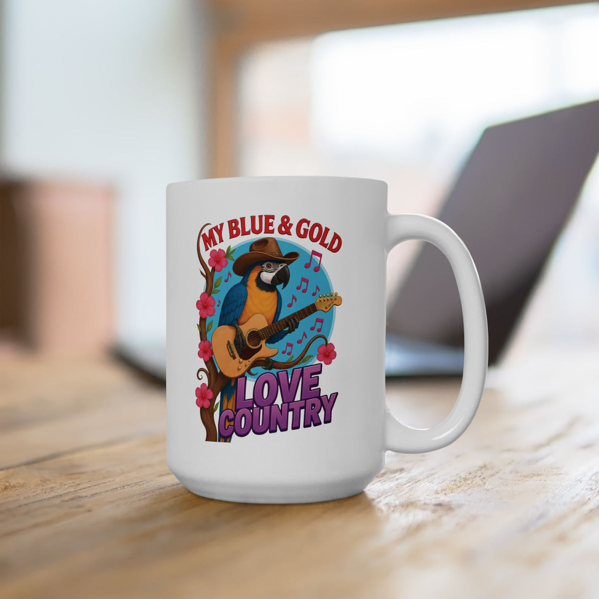 Blue & Gold Love Country Mug