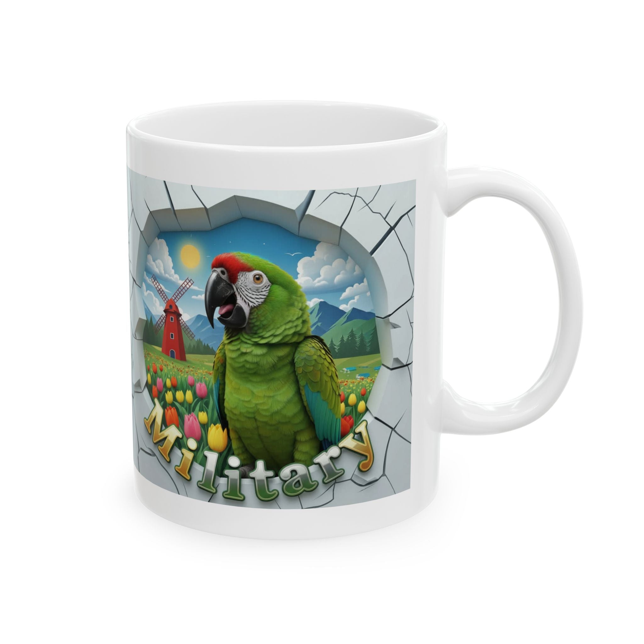 Military Meadow Scenic Mug