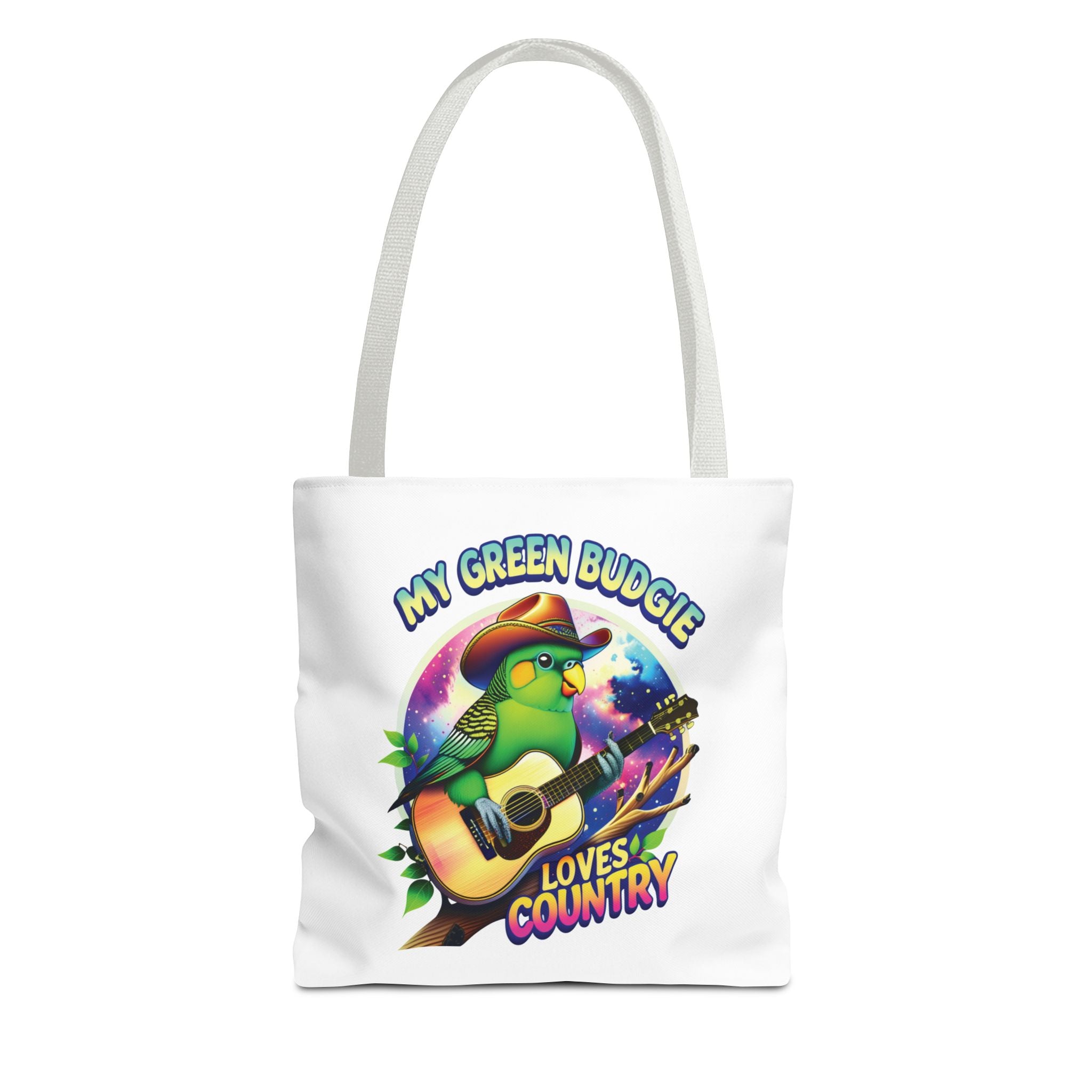 Green Budgie Loves Country Tote Bag