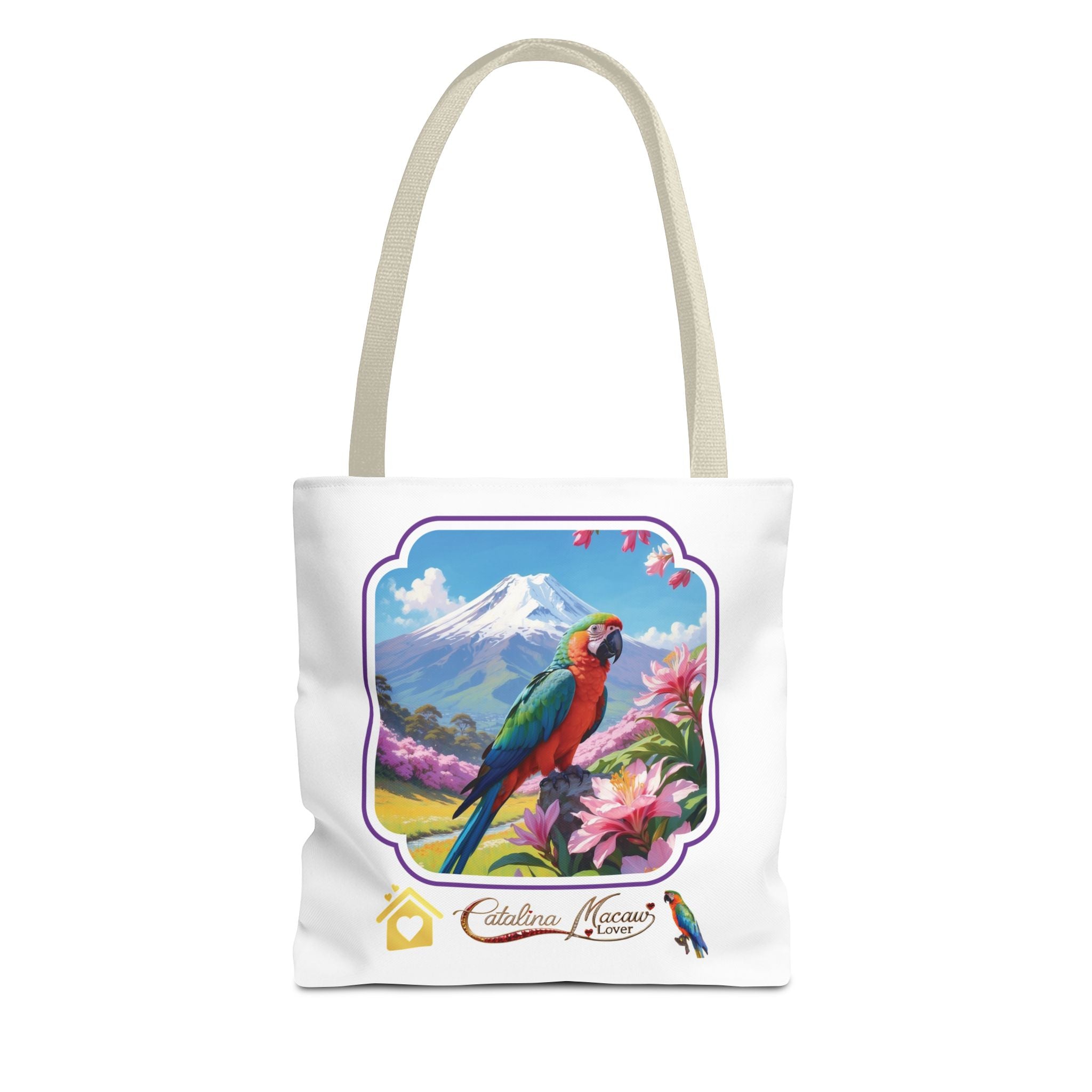 Catalina Macaw Lover Floral Tote Bag
