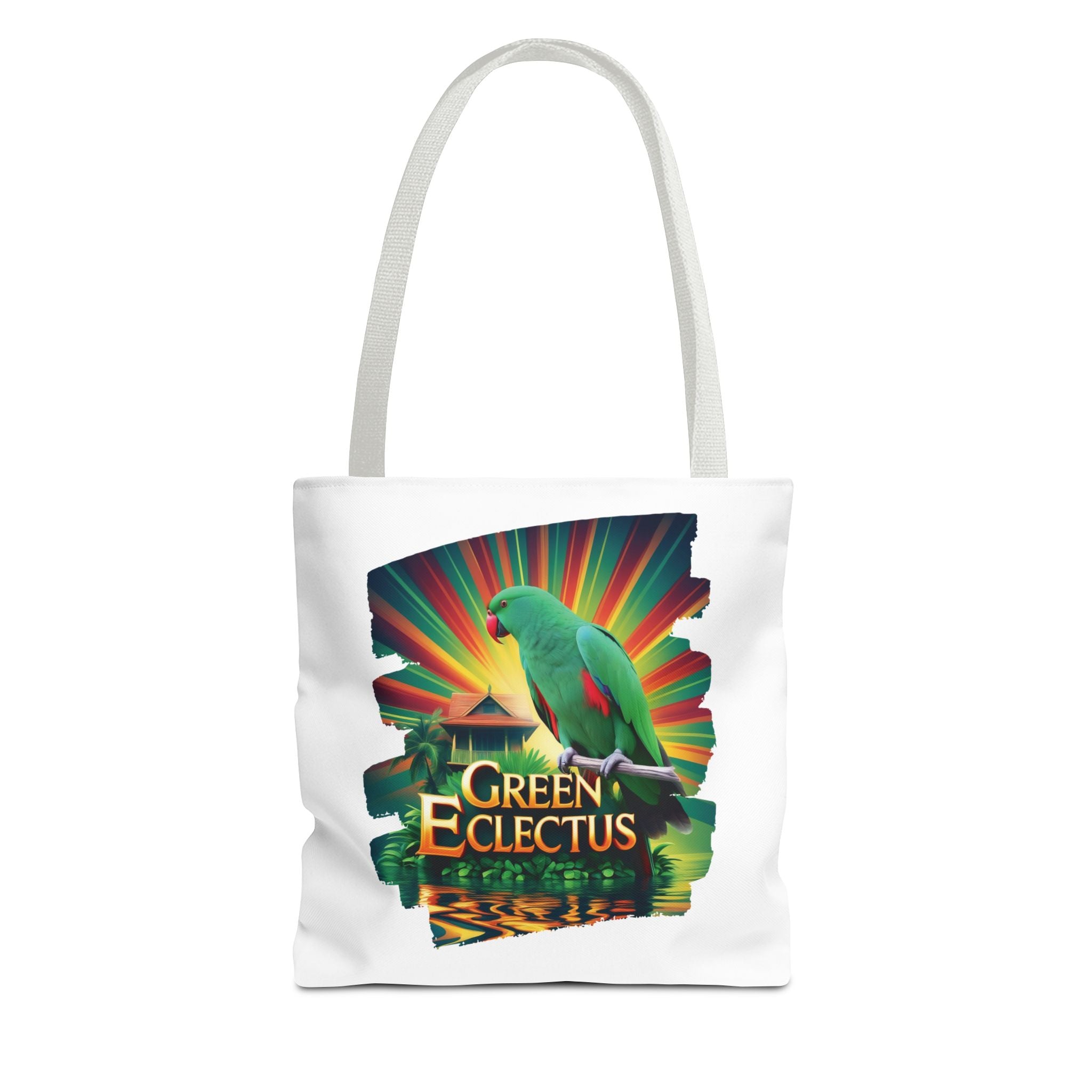 Green Eclectus Tote Bag