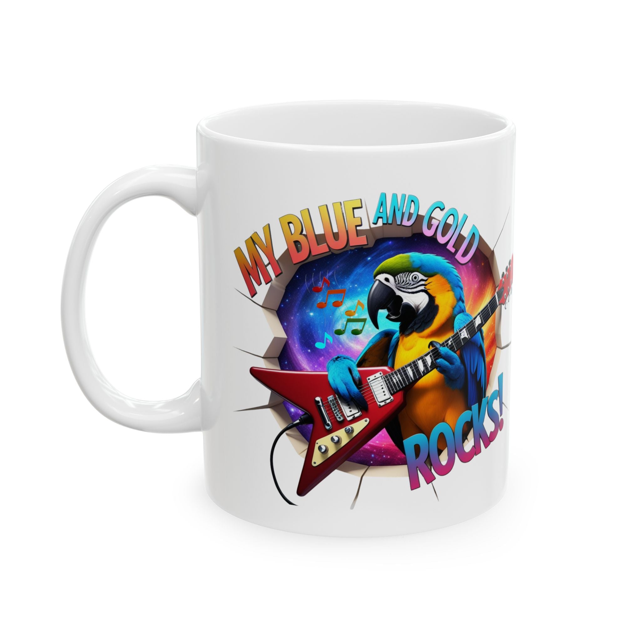 My Blue and Gold Macaw Rocks Mug