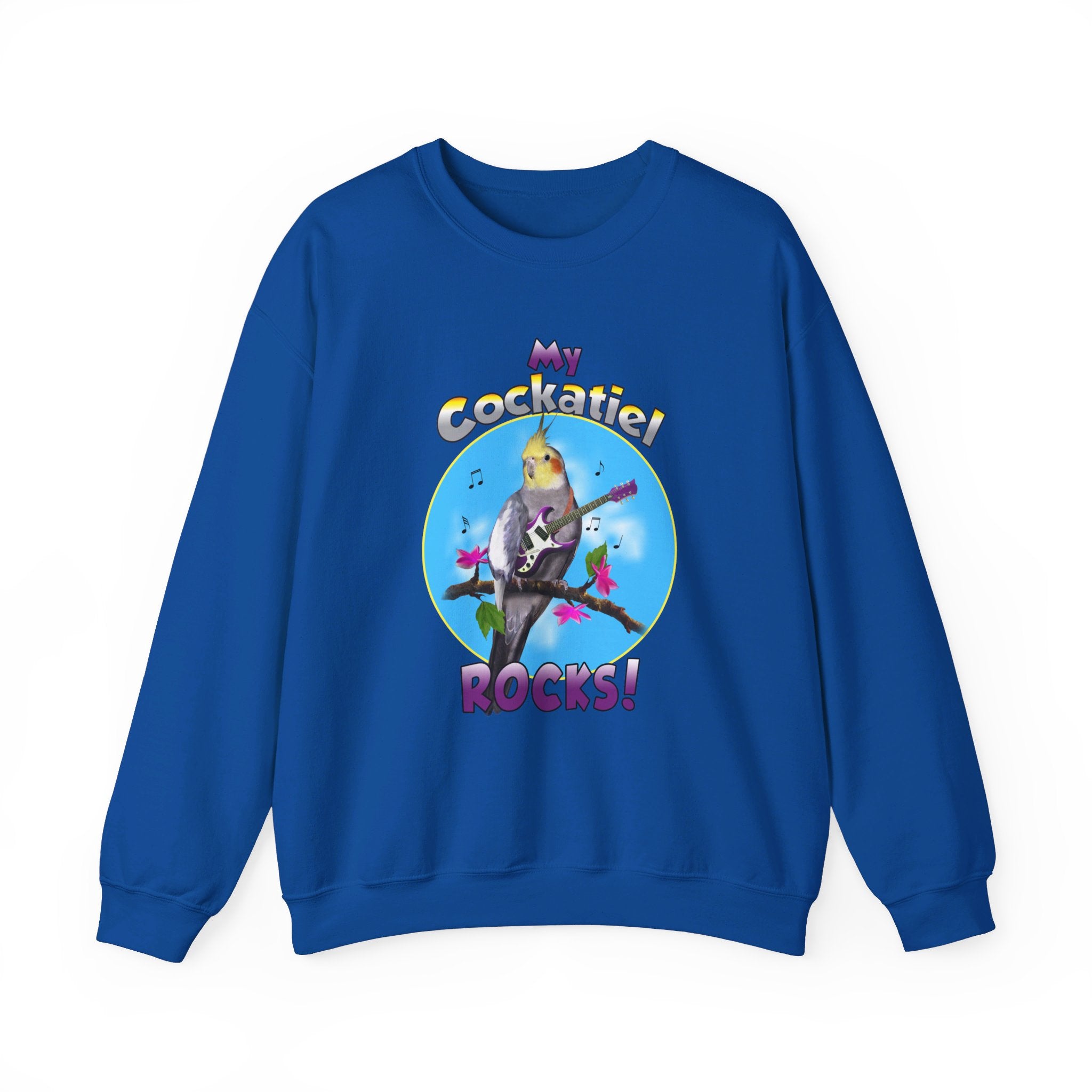 My Cockatiel Rocks Guitar Sweatshirt
