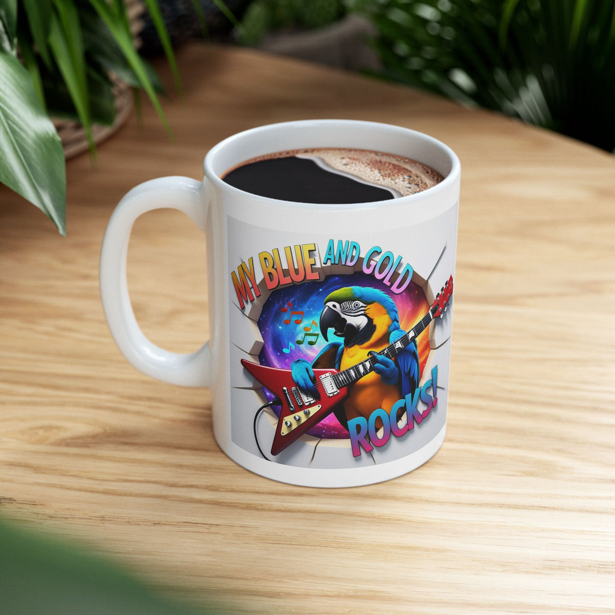 My Blue and Gold Rocks Mug