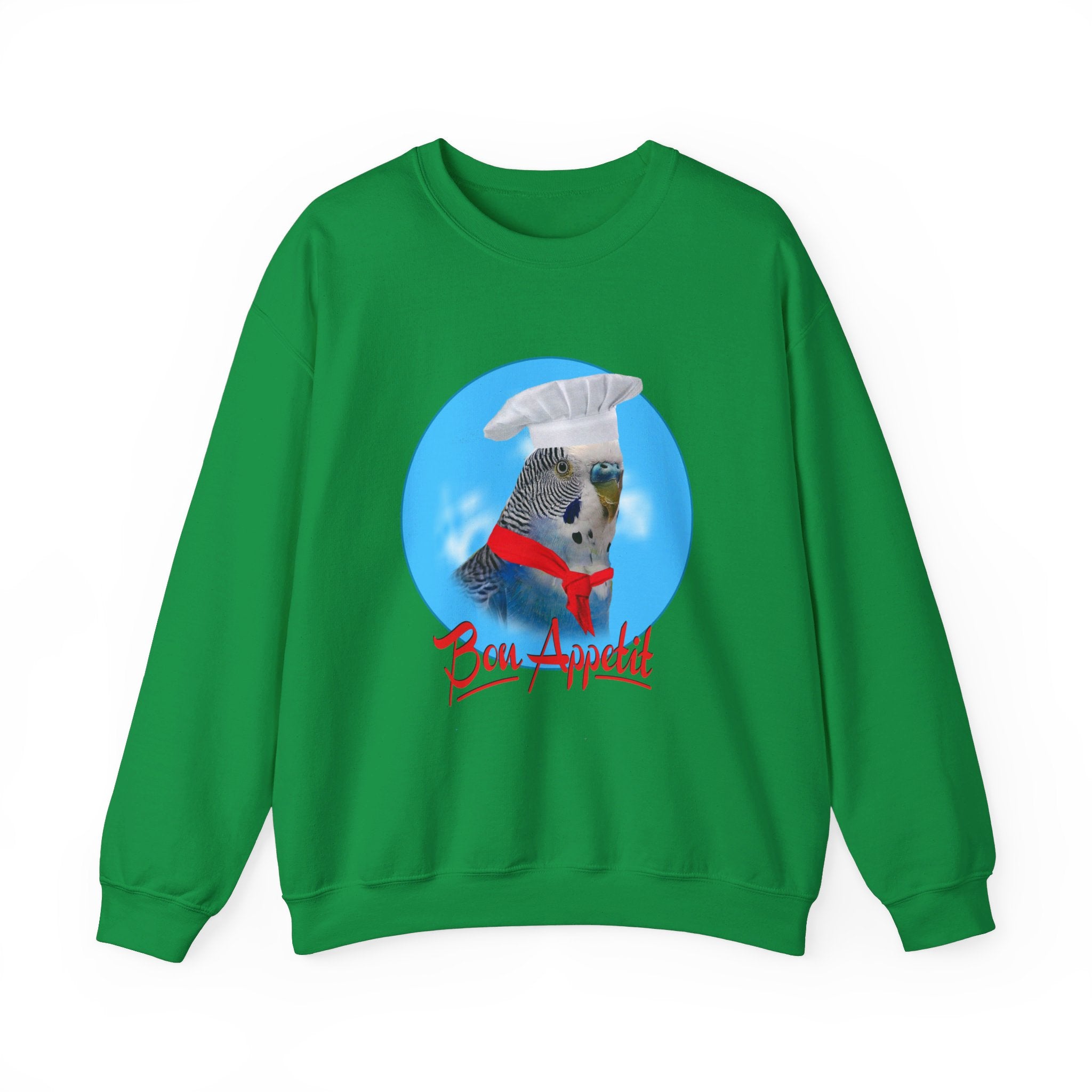 Bon Appetit Blue Budgie Sweatshirt