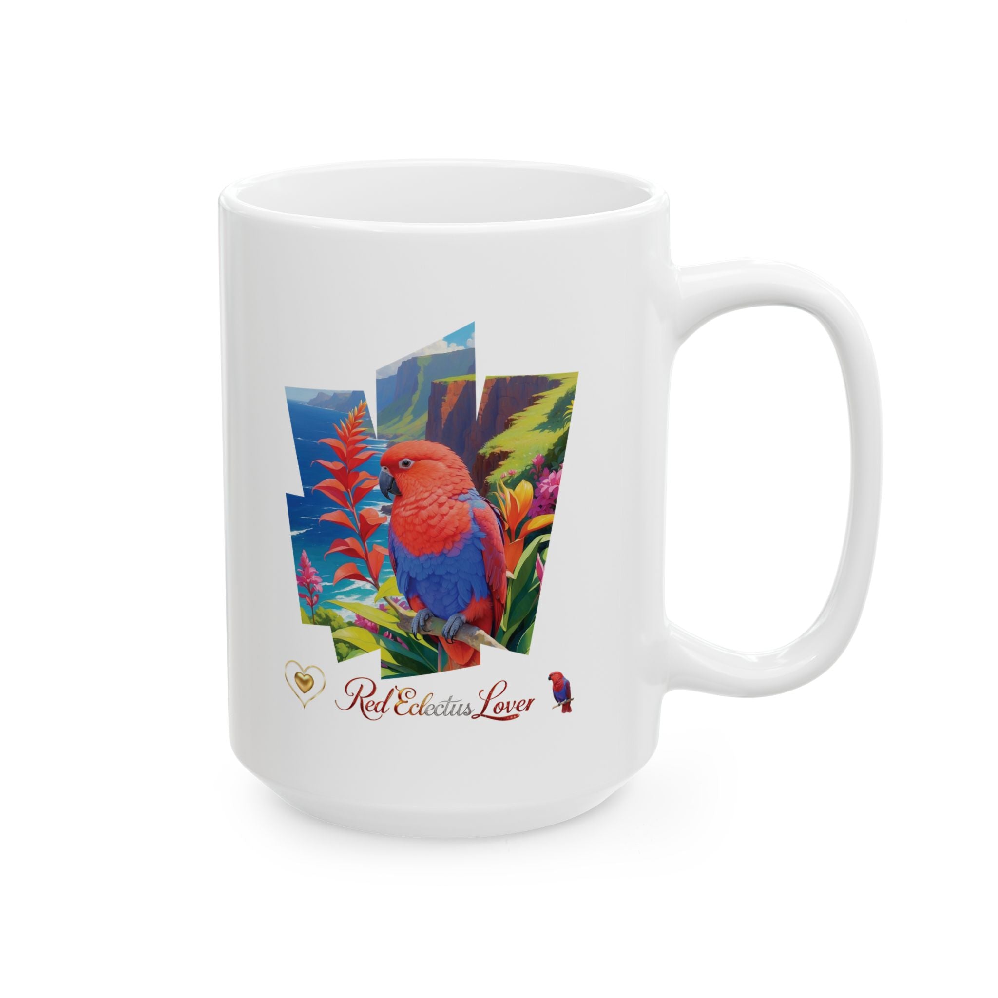 Colorful Red Eclectus Lover Mug
