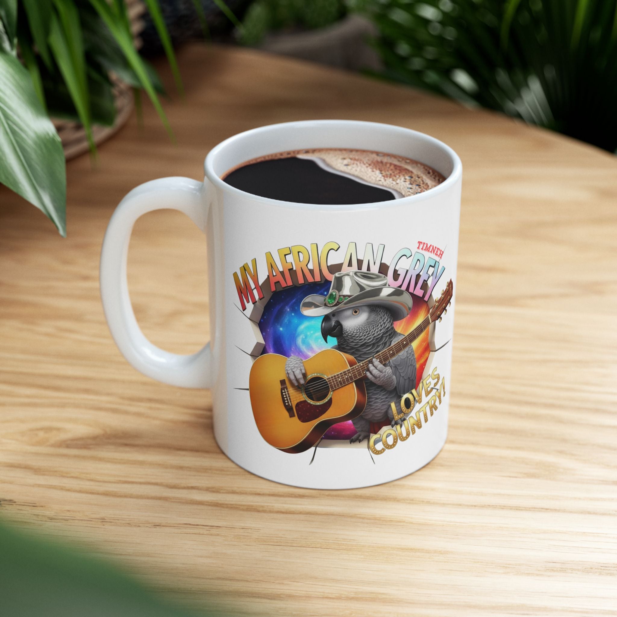 My African Grey Loves Country Mug