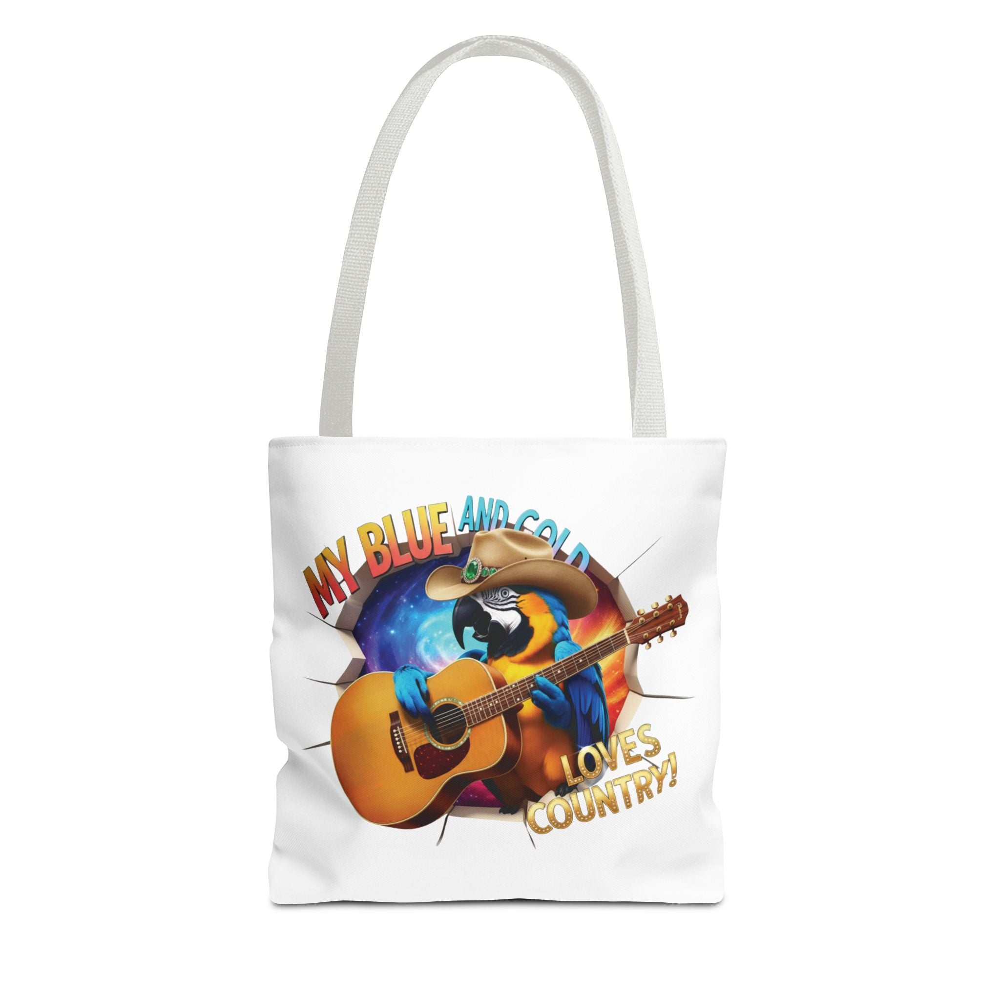 Blue And Gold Loves Country Tote Bag