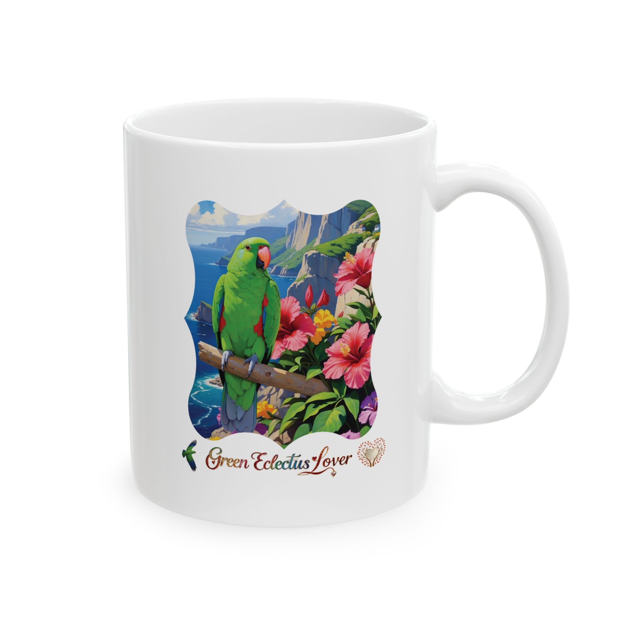 Green Eclectus Mug