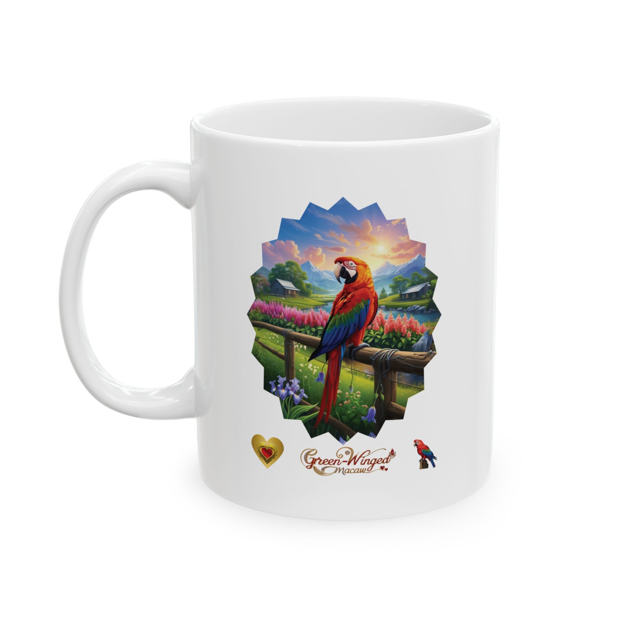 Green-Winged Macaw Nature Mug