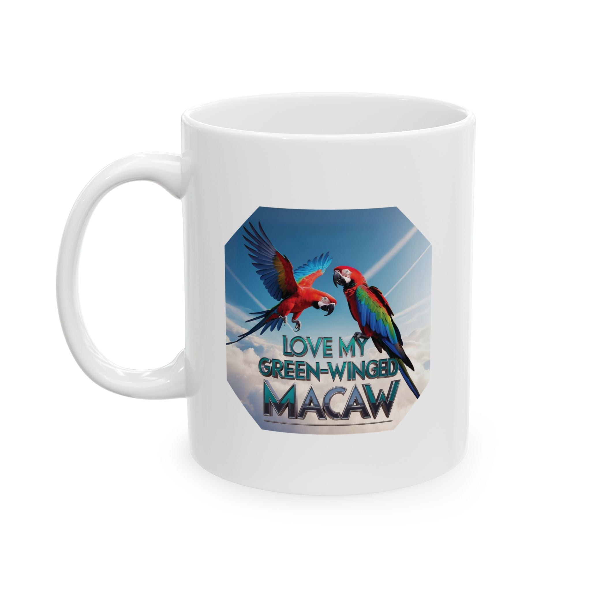 Love My Green-Winged Macaw Mug