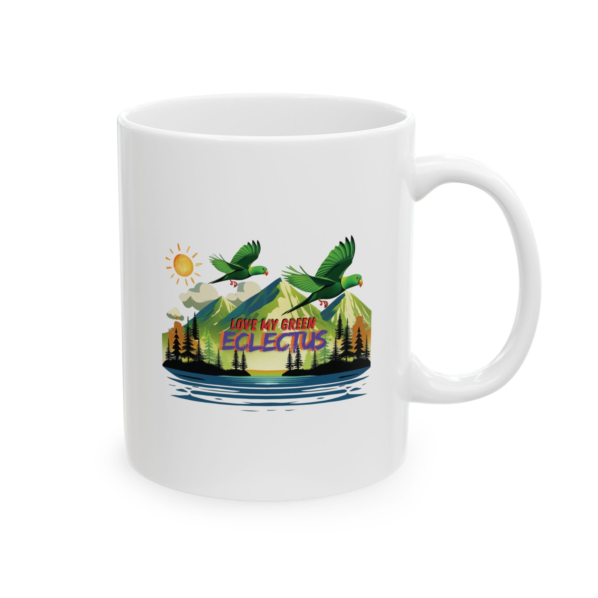 Love My Green Eclectus Mug