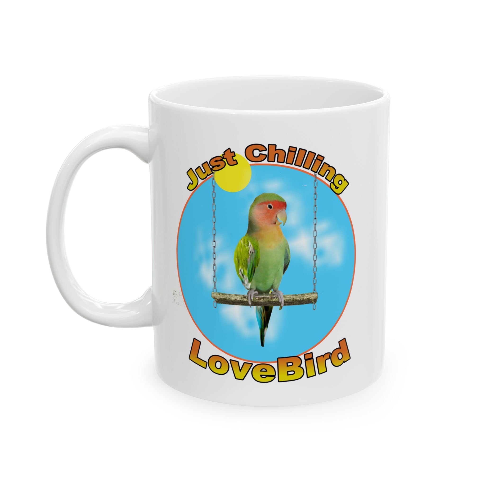 Just Chilling Swing Lovebird Mug