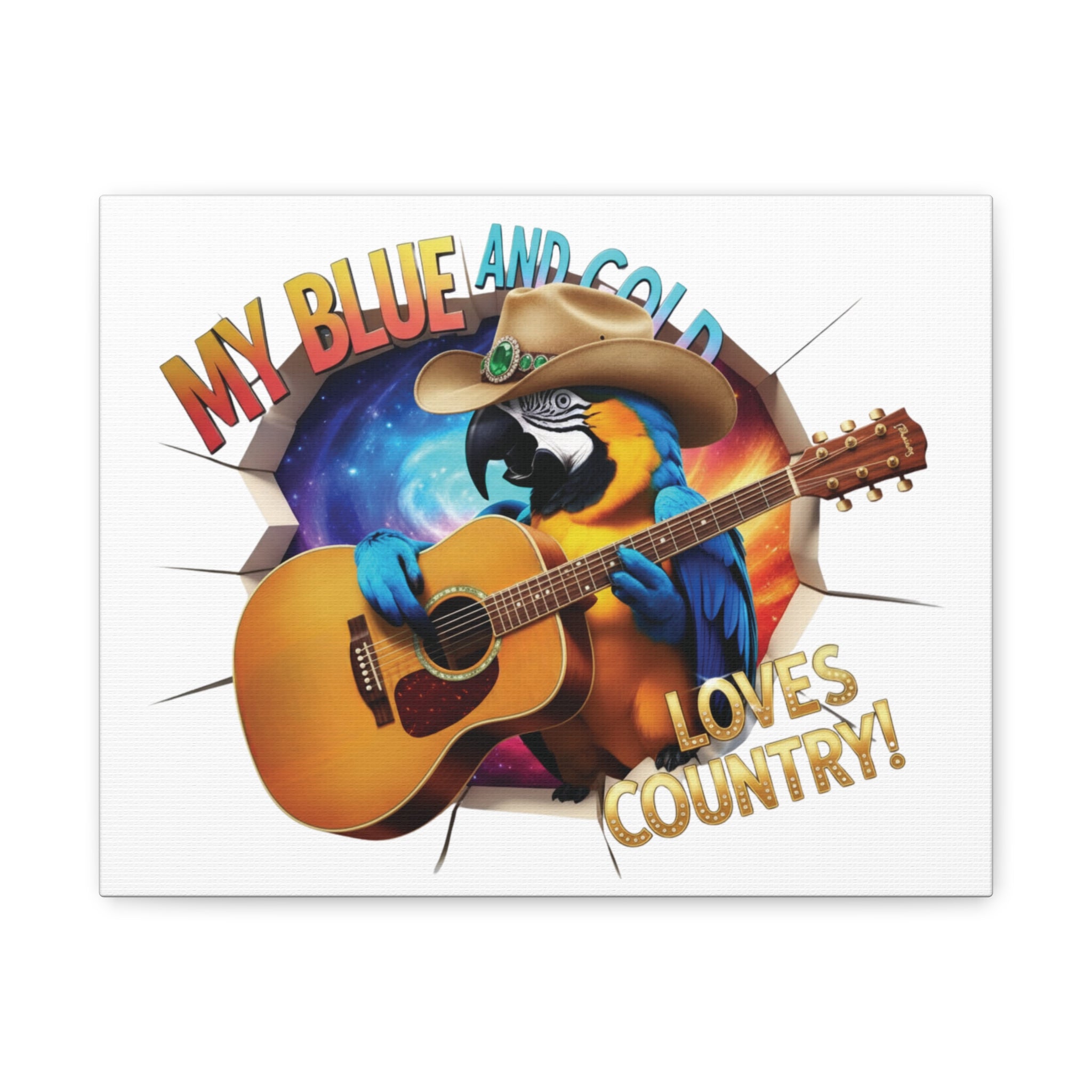 Blue & Gold Loves Country Wall-Hanging